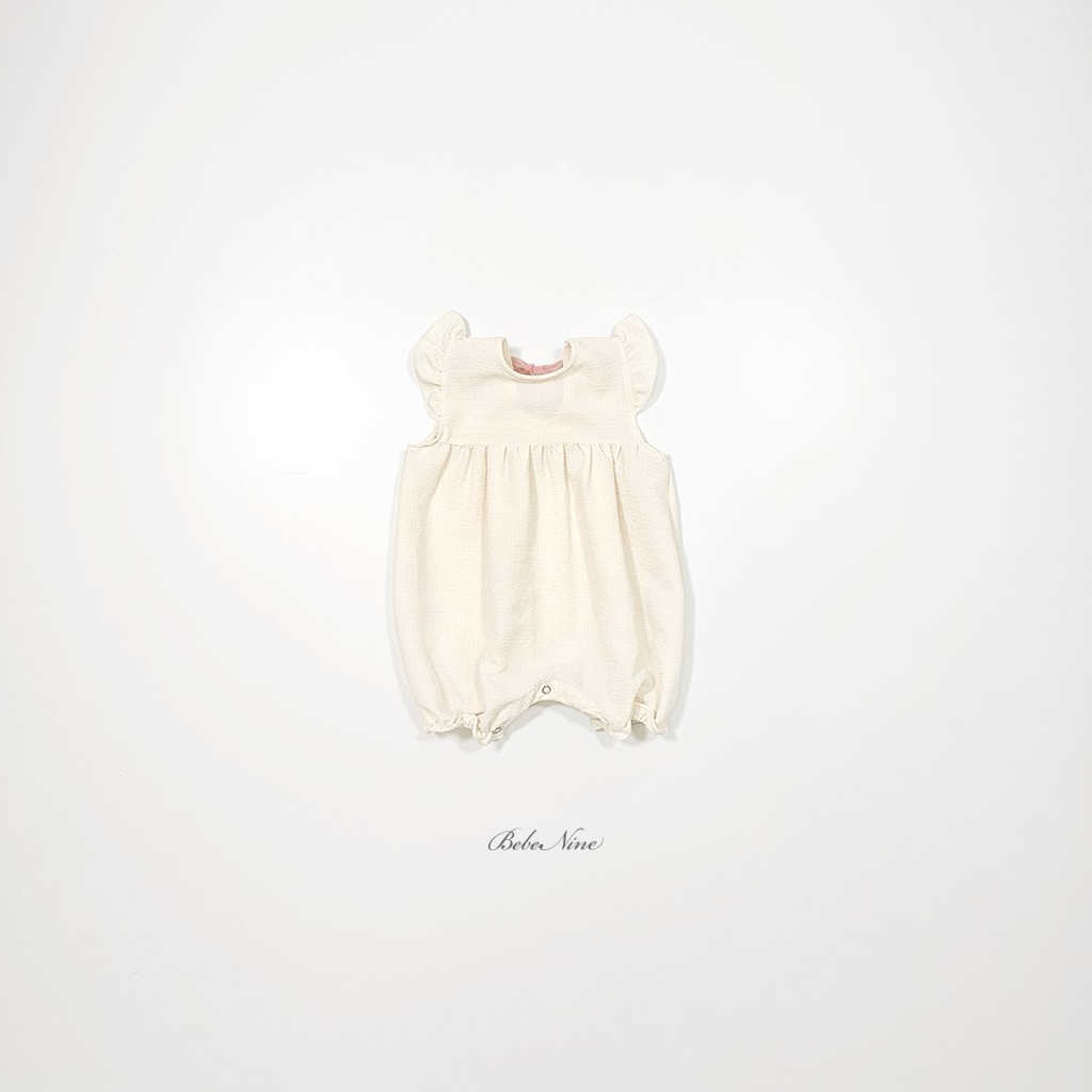 ☀️預訂 韓國直送☀️🇰🇷Bebenine兩色後背絲帶荷葉邊袖連身服