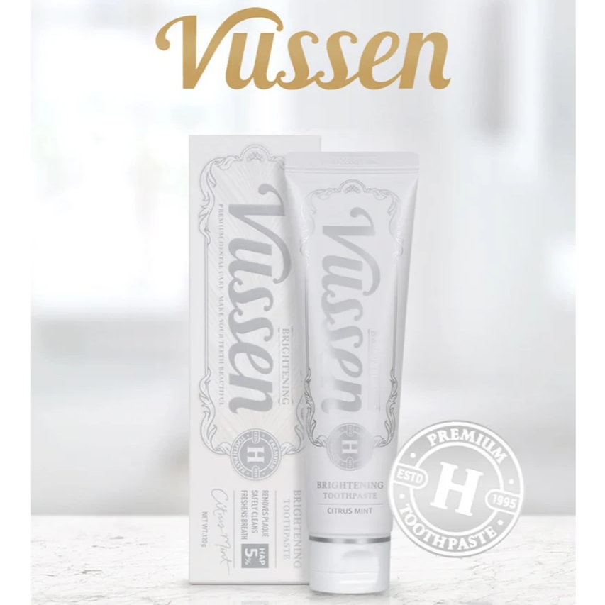 Vussen H無氟美白牙膏 120克(平行進口)_KK002