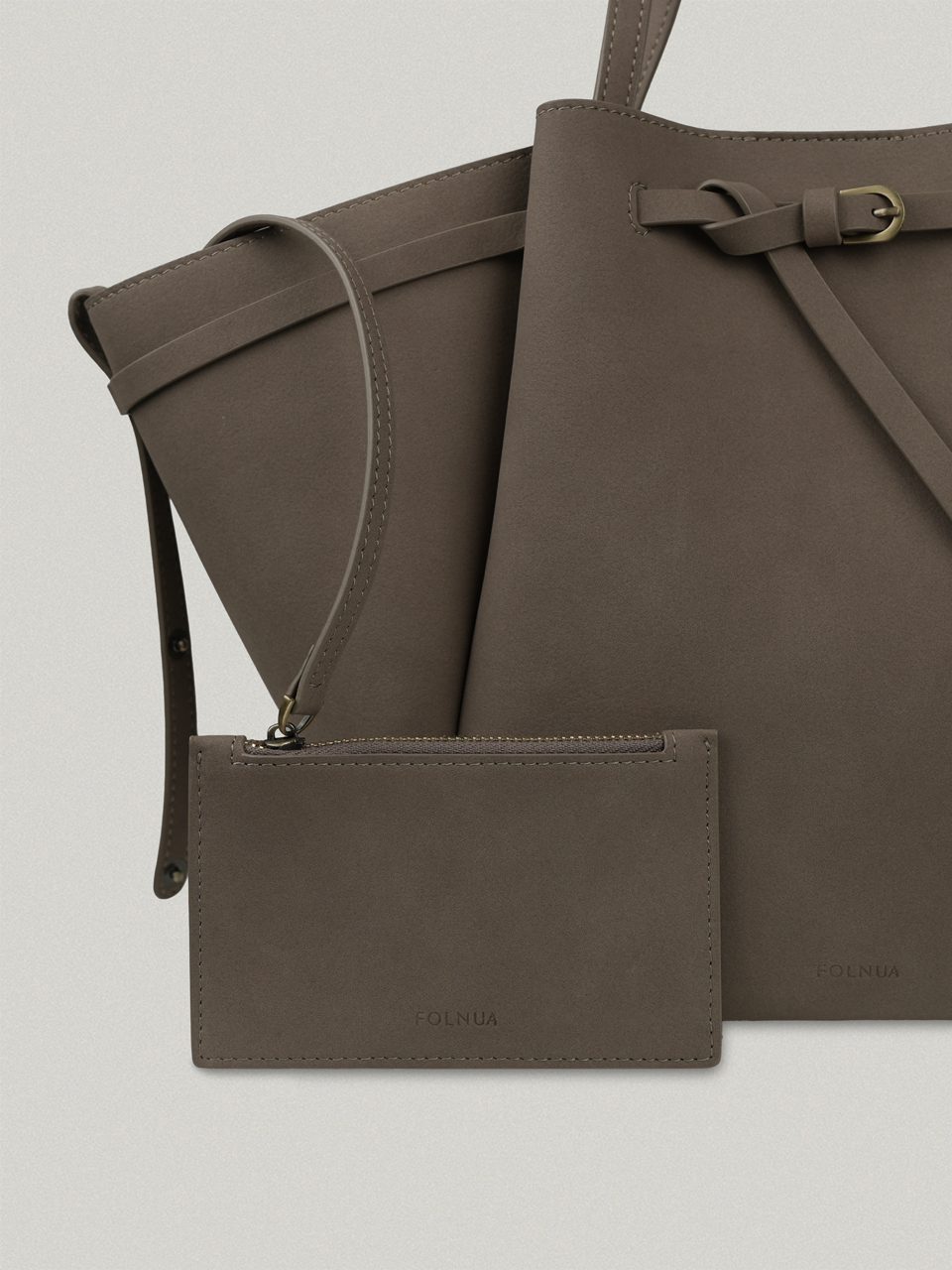 MINI ANTHOS BAG-NUBUCK (TAUPE)