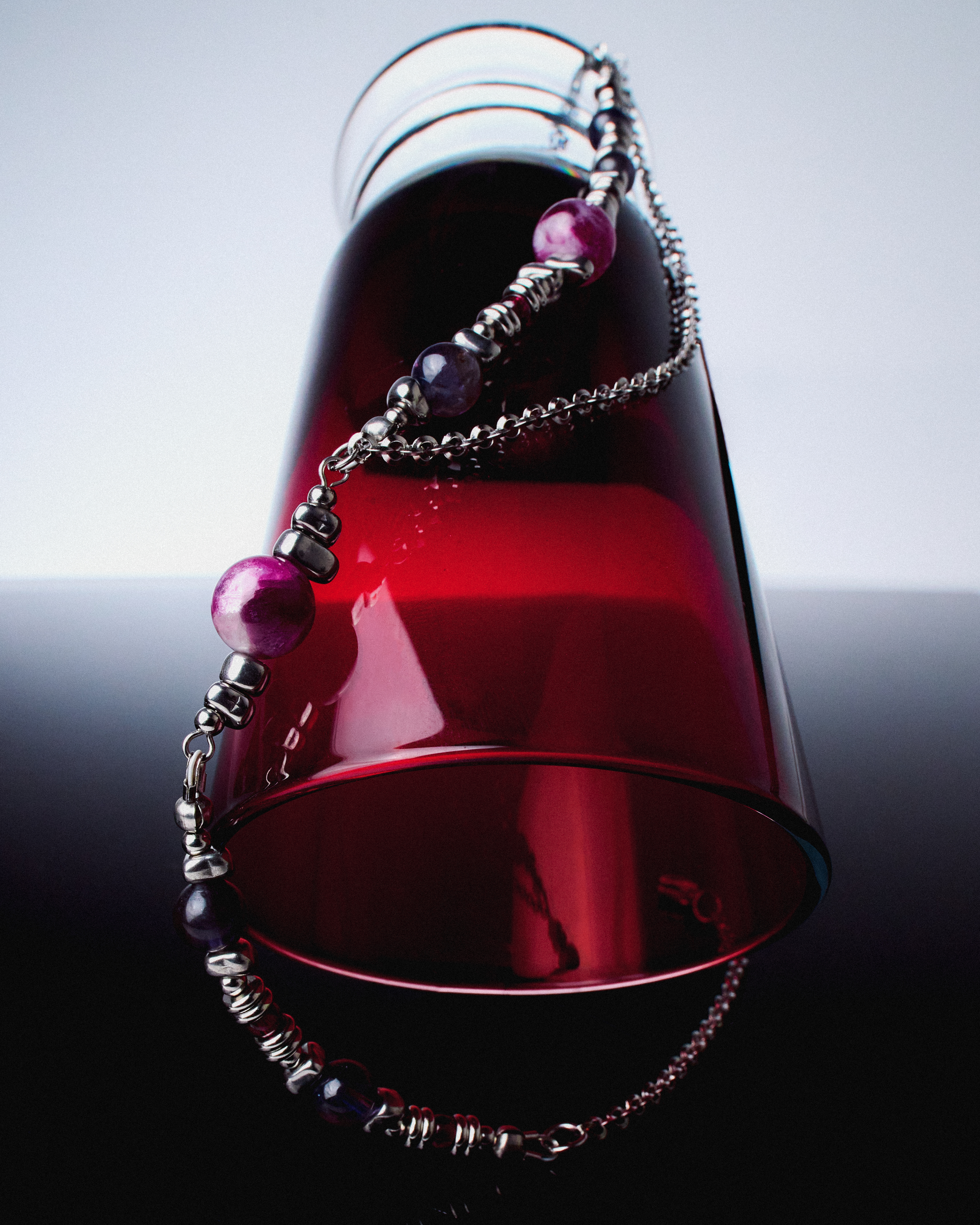 Crimson Notes Necklace