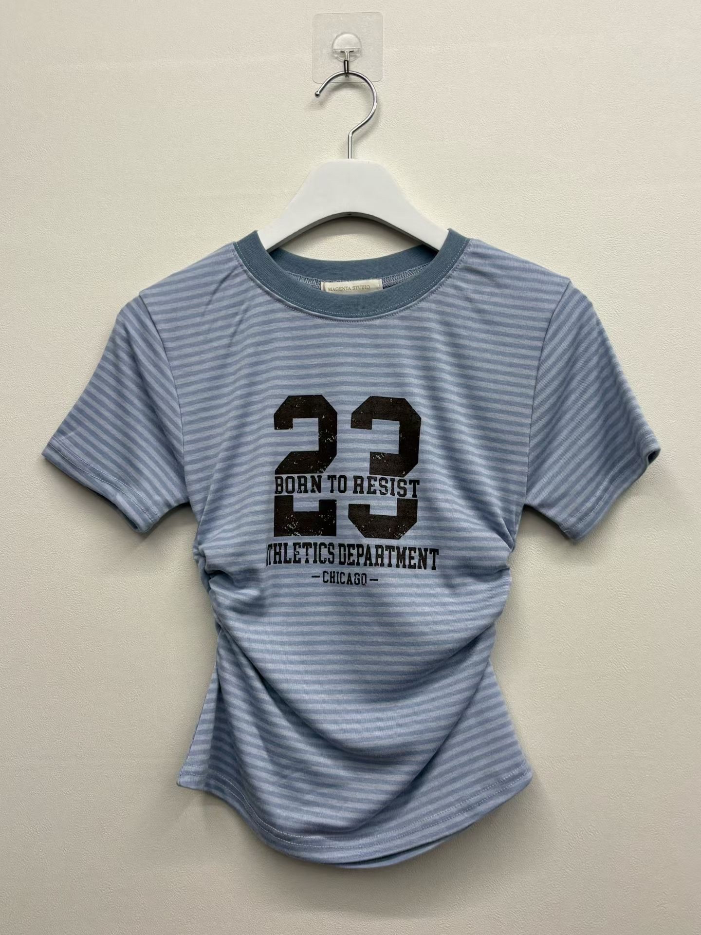 韓國23間條修腰top