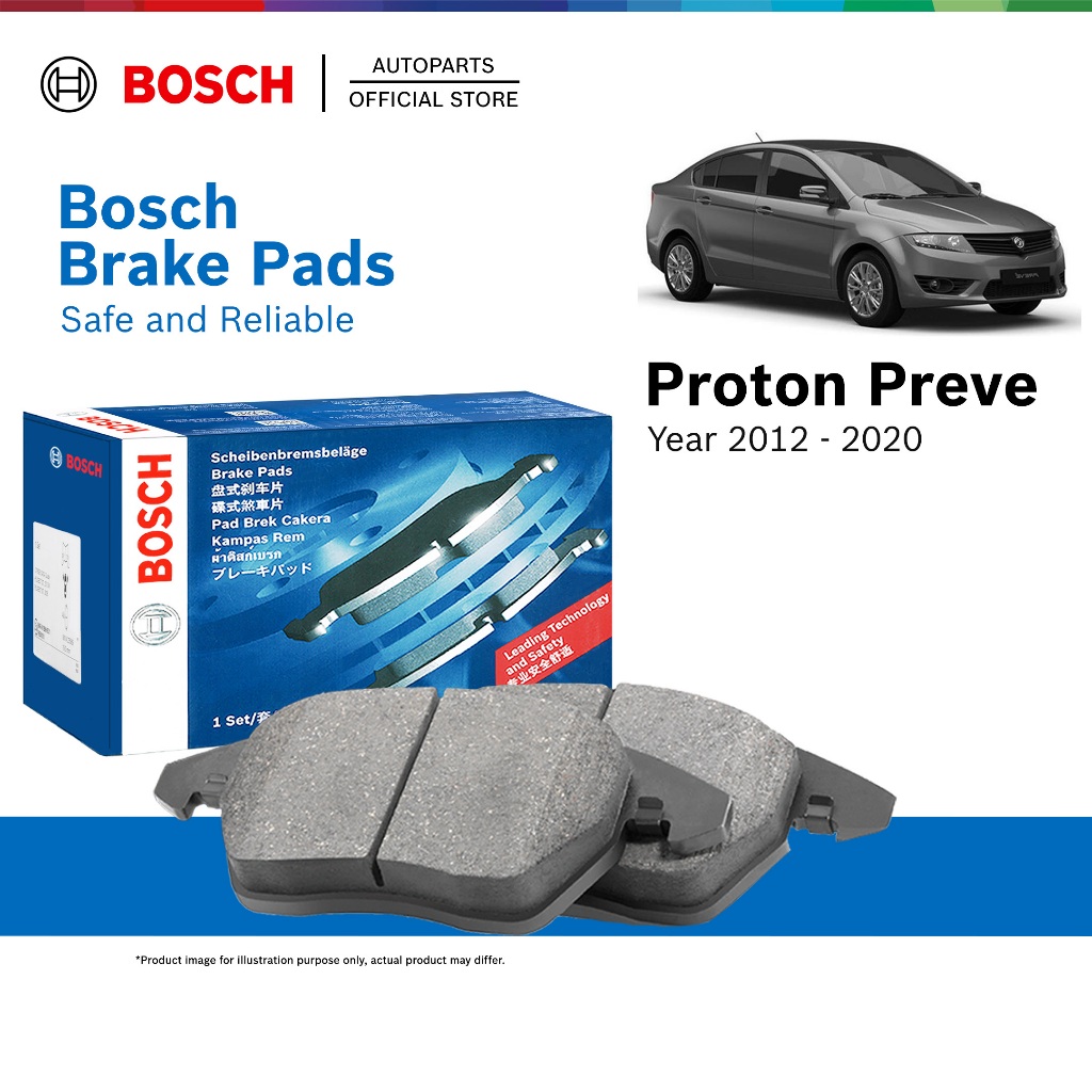 Bosch Front Brake Pads for Proton Preve (2012 - 2019) - 0986AB1781