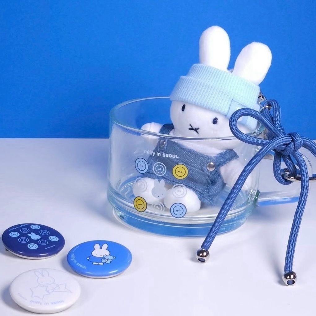 救救3小兔B行動 新登場 [韓國直送] Miffy in Seoul 牛仔公仔/掛件匙扣