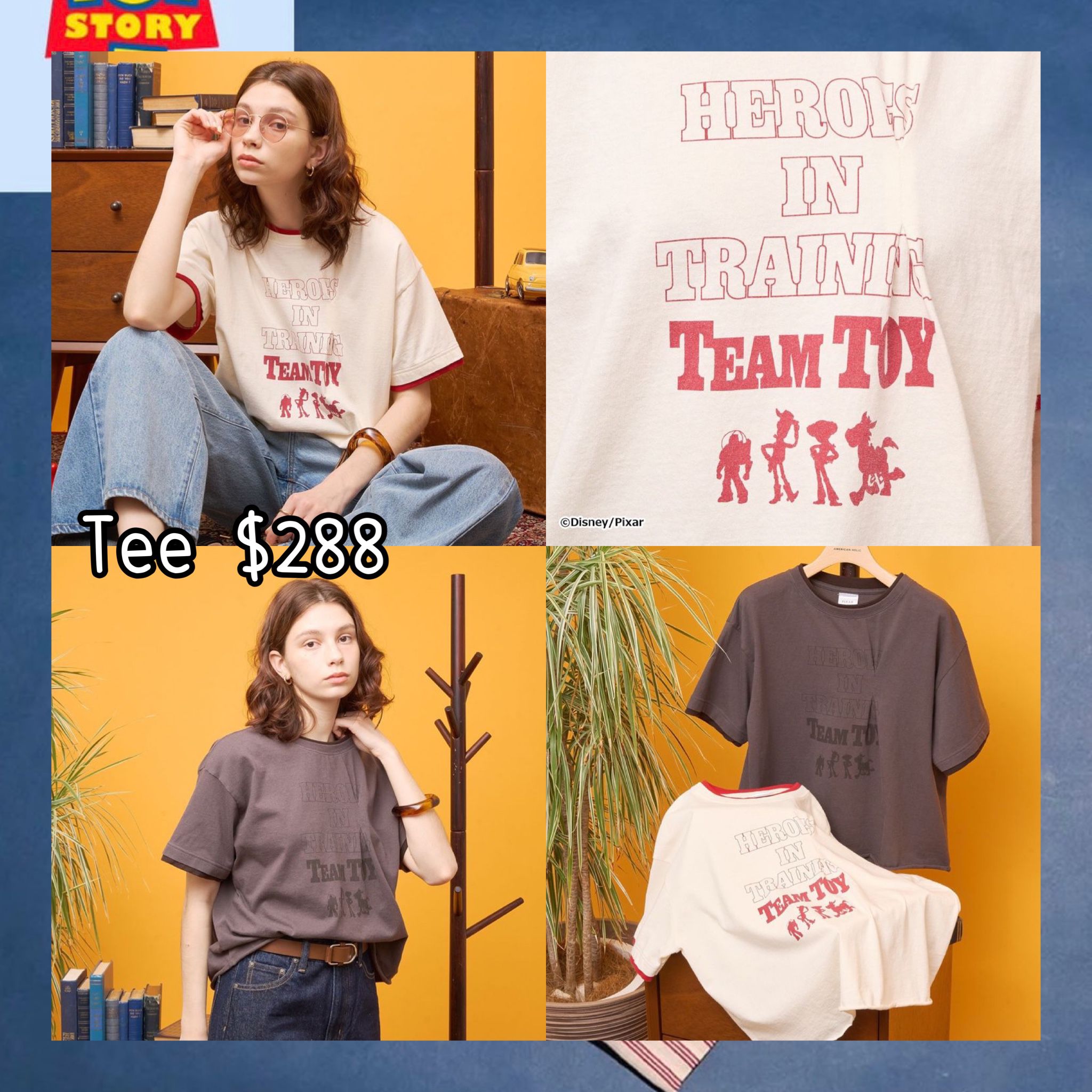 ：日本：DISNEY COLLECTION BY AMERICAN HOLIC TEE