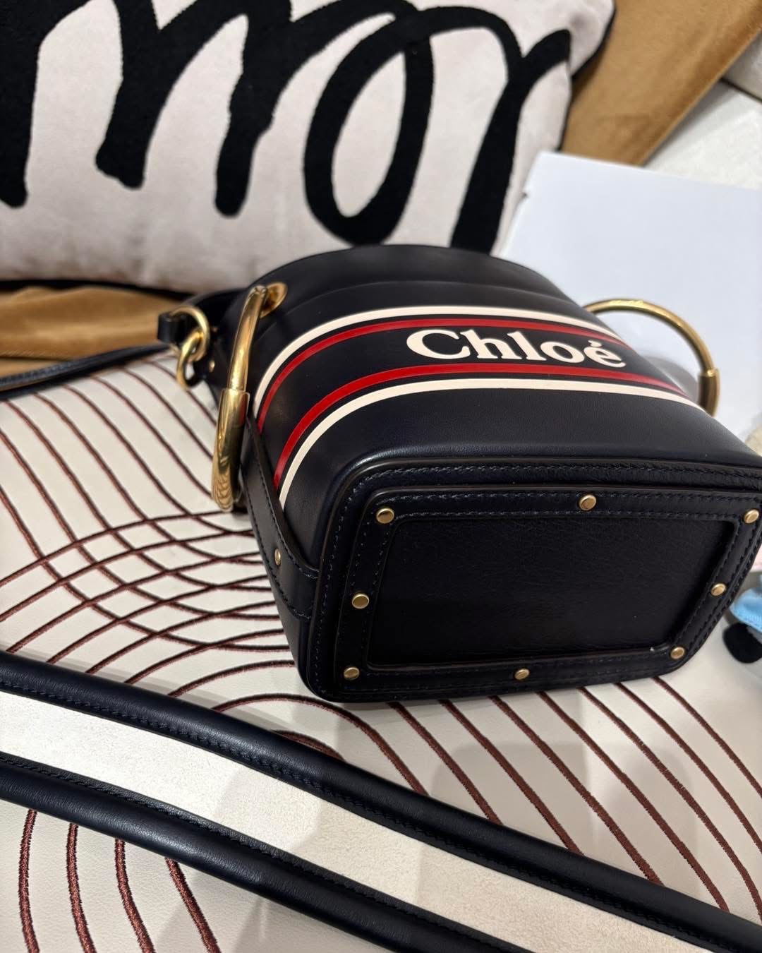 Chloe Roy Bucket 2Way Bag 藍色小牛皮水桶 100%Authentic, 98%New ✅Dust bag