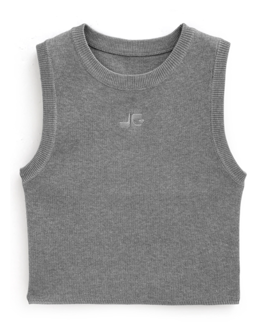 針織文字背心 [k9357e]