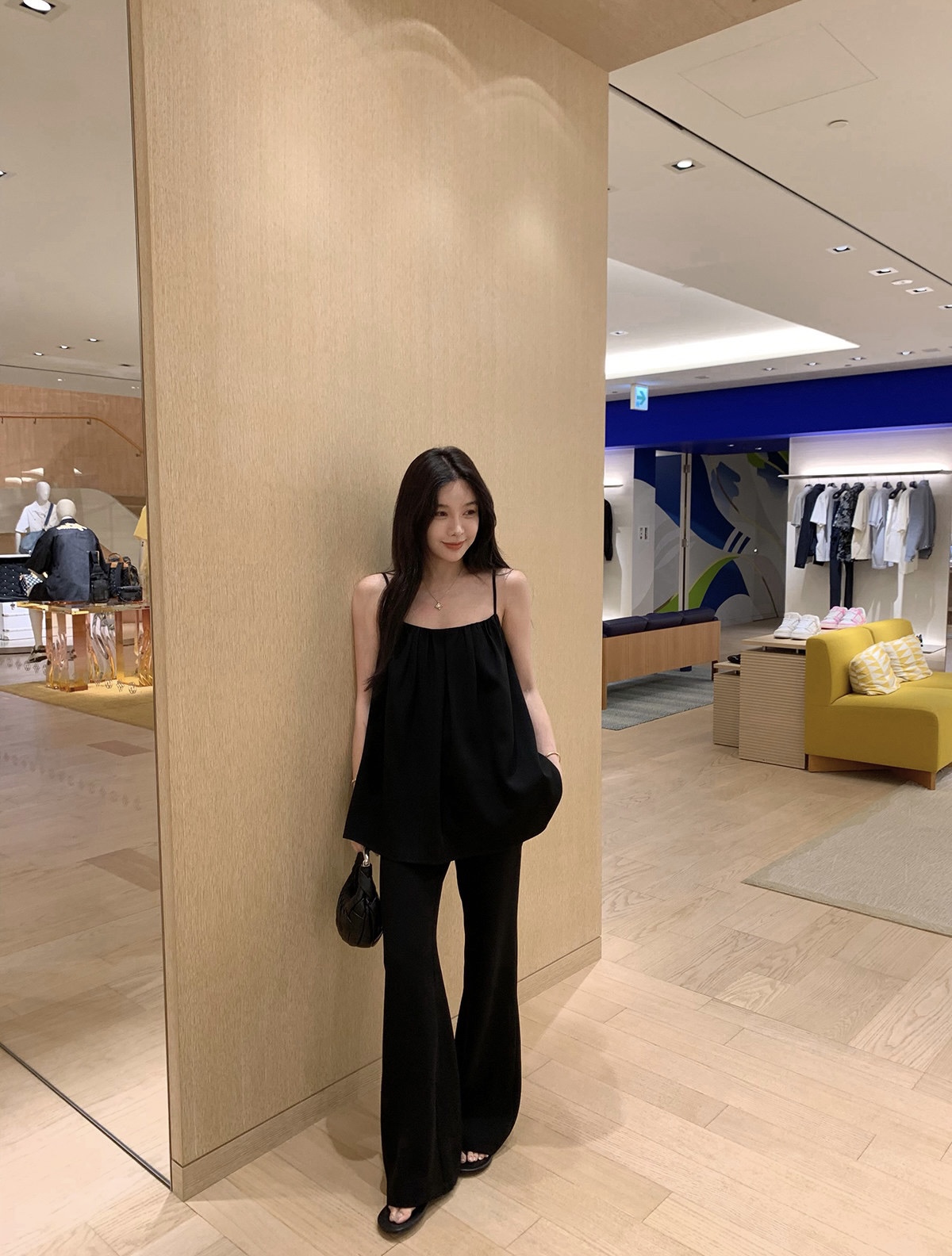 4565 高级西装吊带➕西装微喇裤