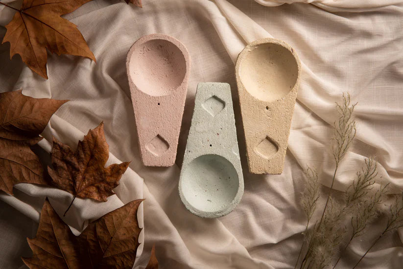 彩色水泥香薰座