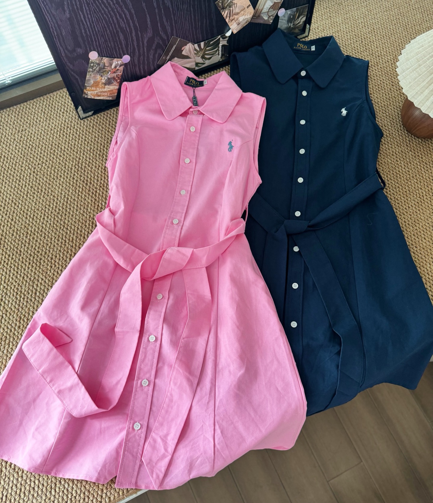 $230條。🌟 高品質 Po lo 刺繡無袖襯衫連衣裙 🌟