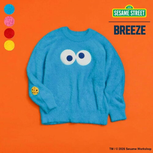 🆕【⭐訂購⭐】🇯🇵日本直送 🌀 #SesameStreet 可愛蓬鬆毛絨針織衫［4款選］🌀[ELJA-0192][261121]