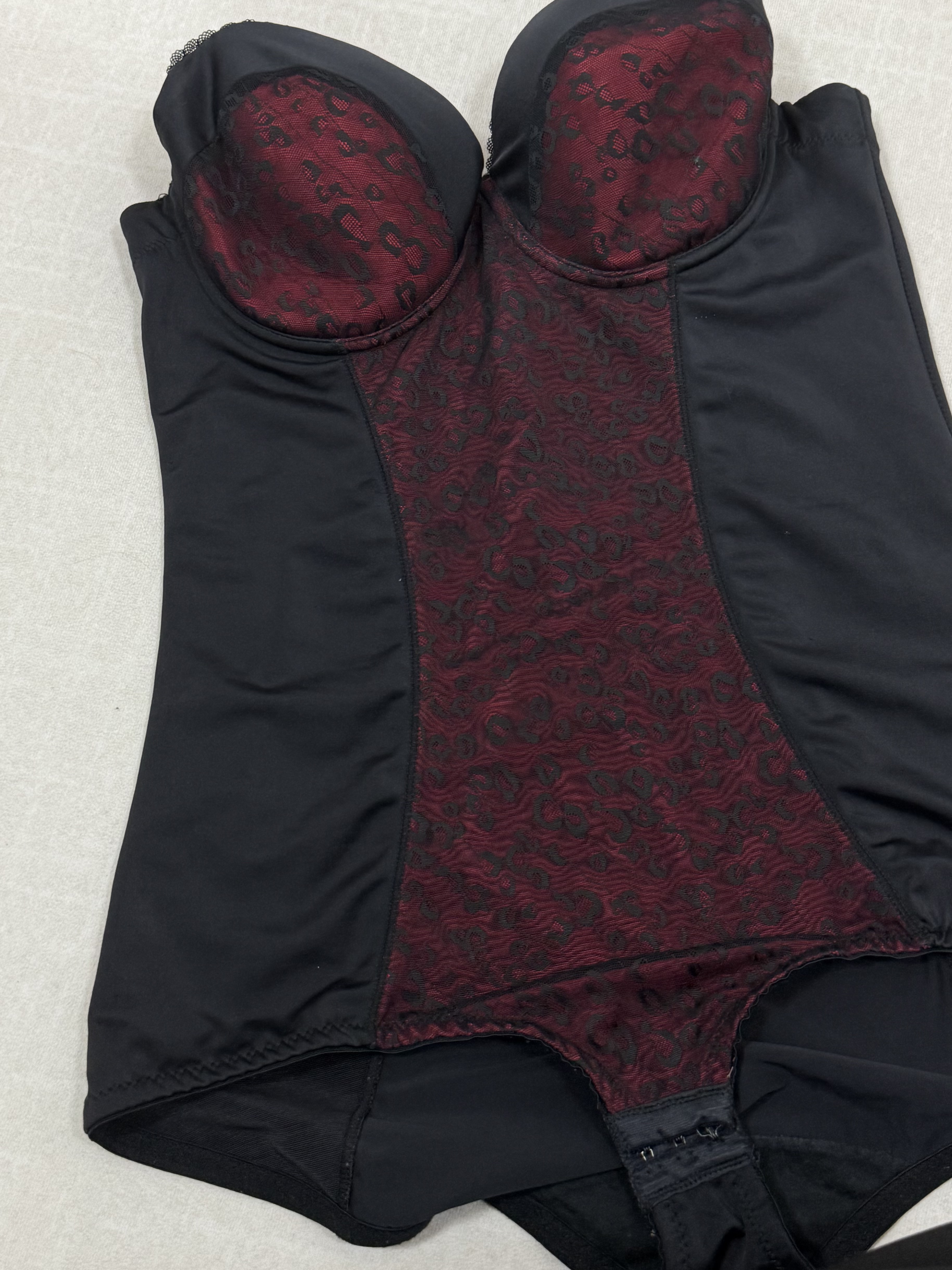 [On Sale] Lace Panel Bustier Bodysuit