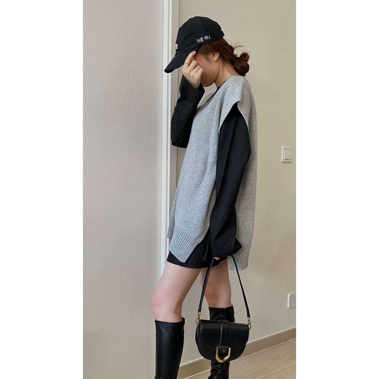 oversize腰側開叉長Tee 現貨