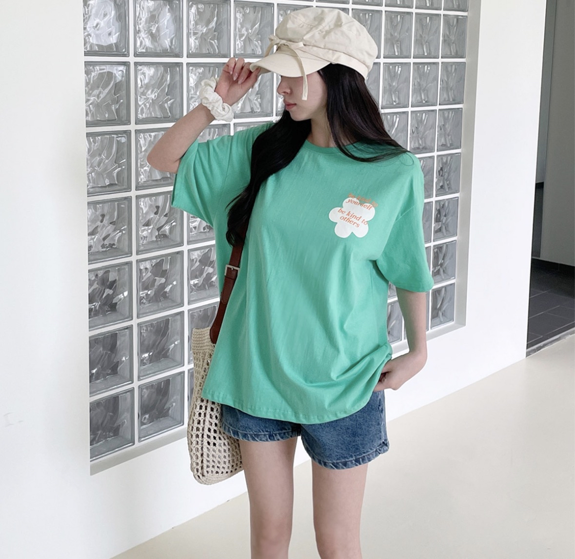 ☀️初夏優惠☀️ 撞色logo print Tee