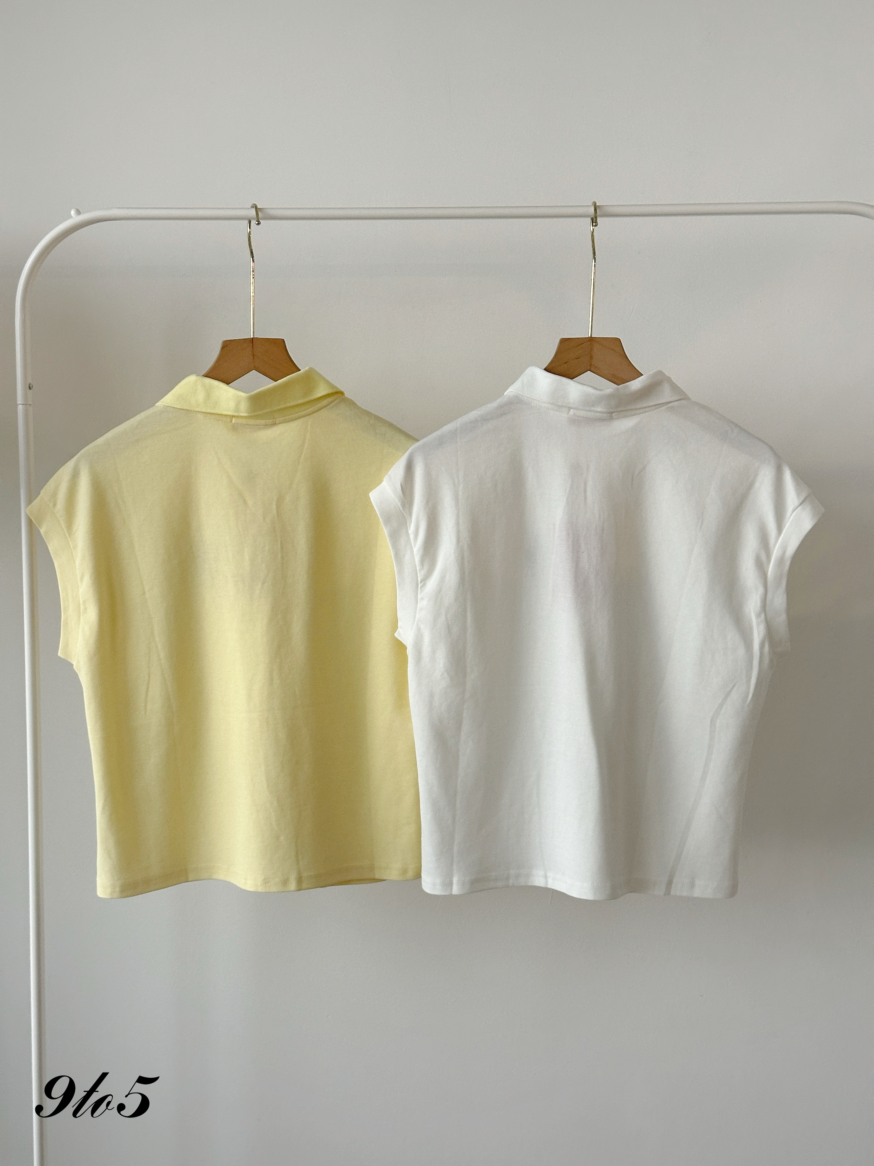 T4441 Embroidery Bear Polo Top - 5 Colors 