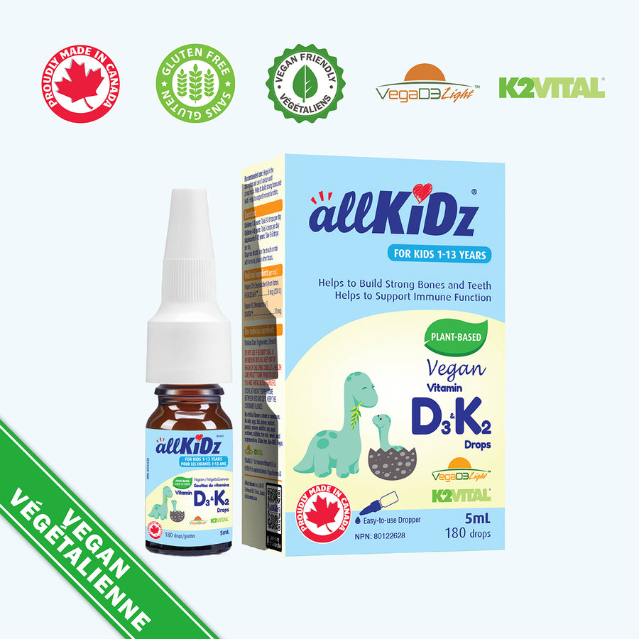 加拿大直送 allKiDz 幼兒專用維生素D3+K2  🇨🇦 *加拿大 allKiDz D3+K2 恐龍滴劑* 
