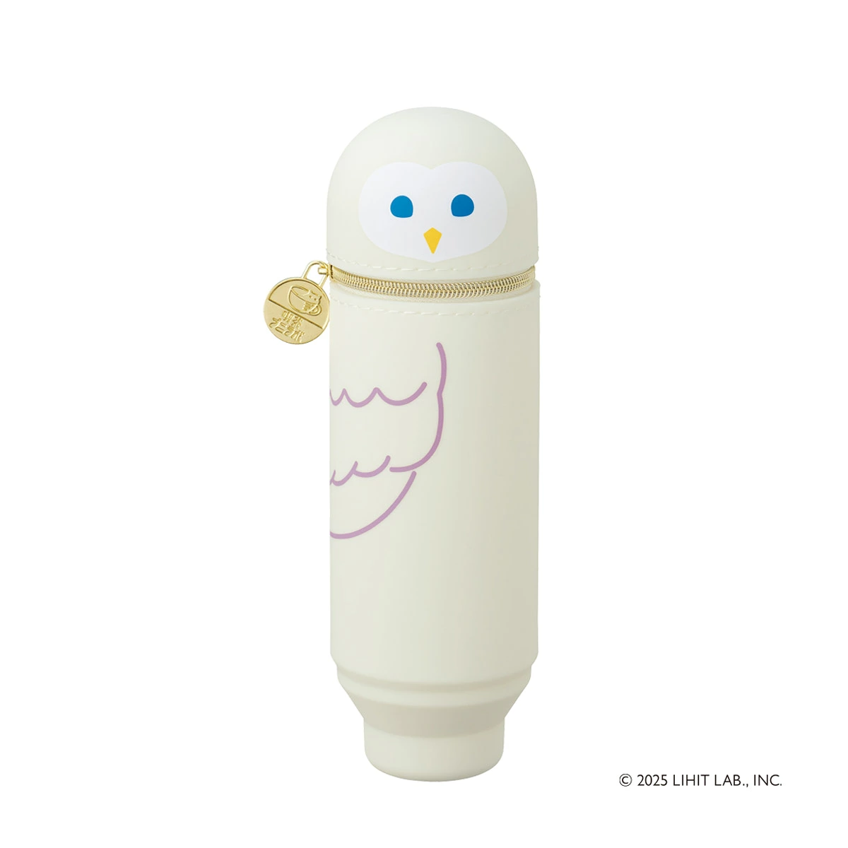日本 LIHIT LAB Punilabo 聯名款 喫茶動物造型矽膠伸縮直立筆袋