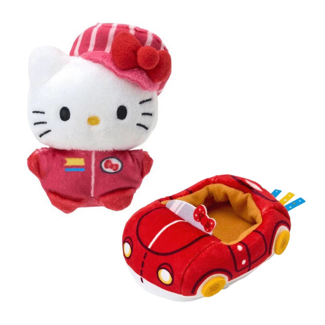 日本直送 Hello Kitty & Friends 超級可愛大冒險 公仔＋車 (1set2P)