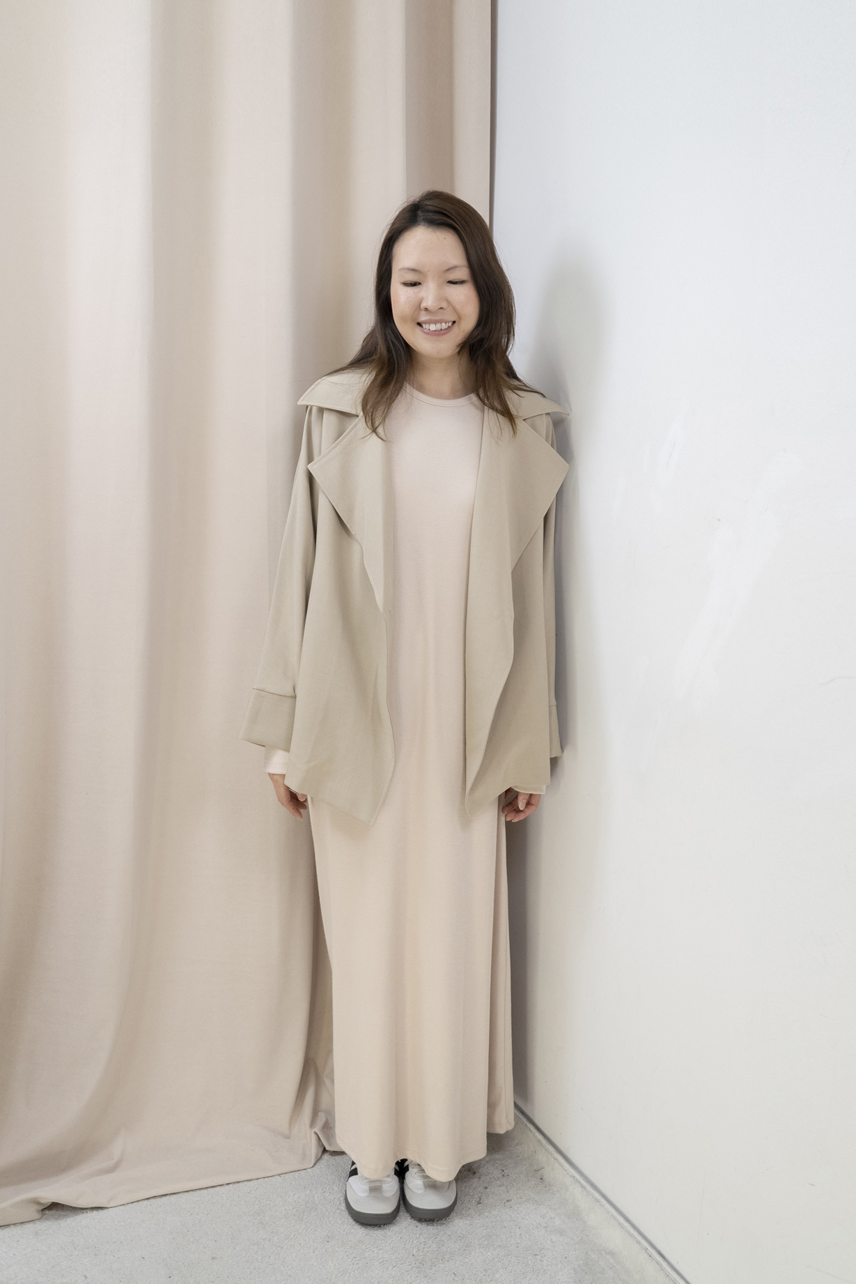 推薦！Smart Causal 必備大翻領西外（卡其啡色）