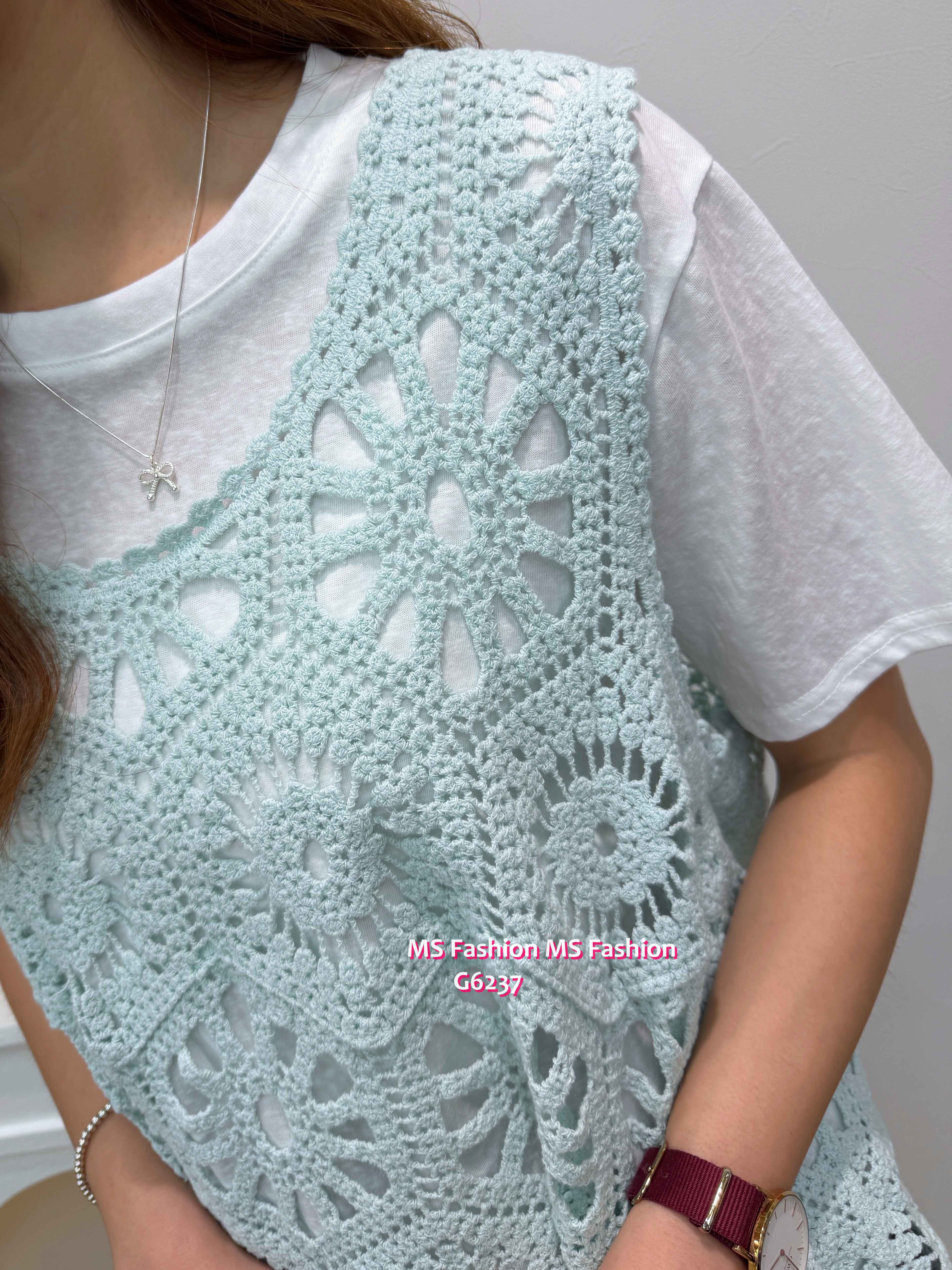 G6237 韓國🇰🇷通花背心Top Set