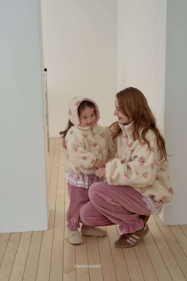 Momoann | Monet Sherpa Zip-Up with Mom