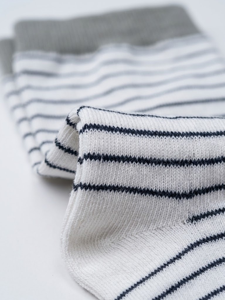 Korean Classic Stripe Men's High Crew Socks