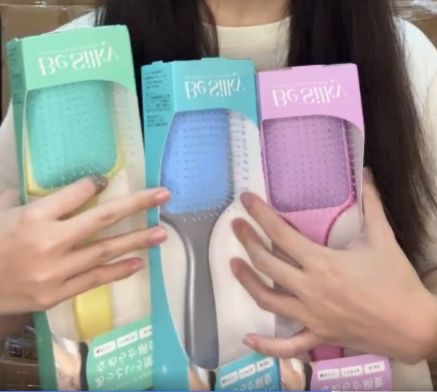 Be Silky馬卡龍氣墊按摩梳