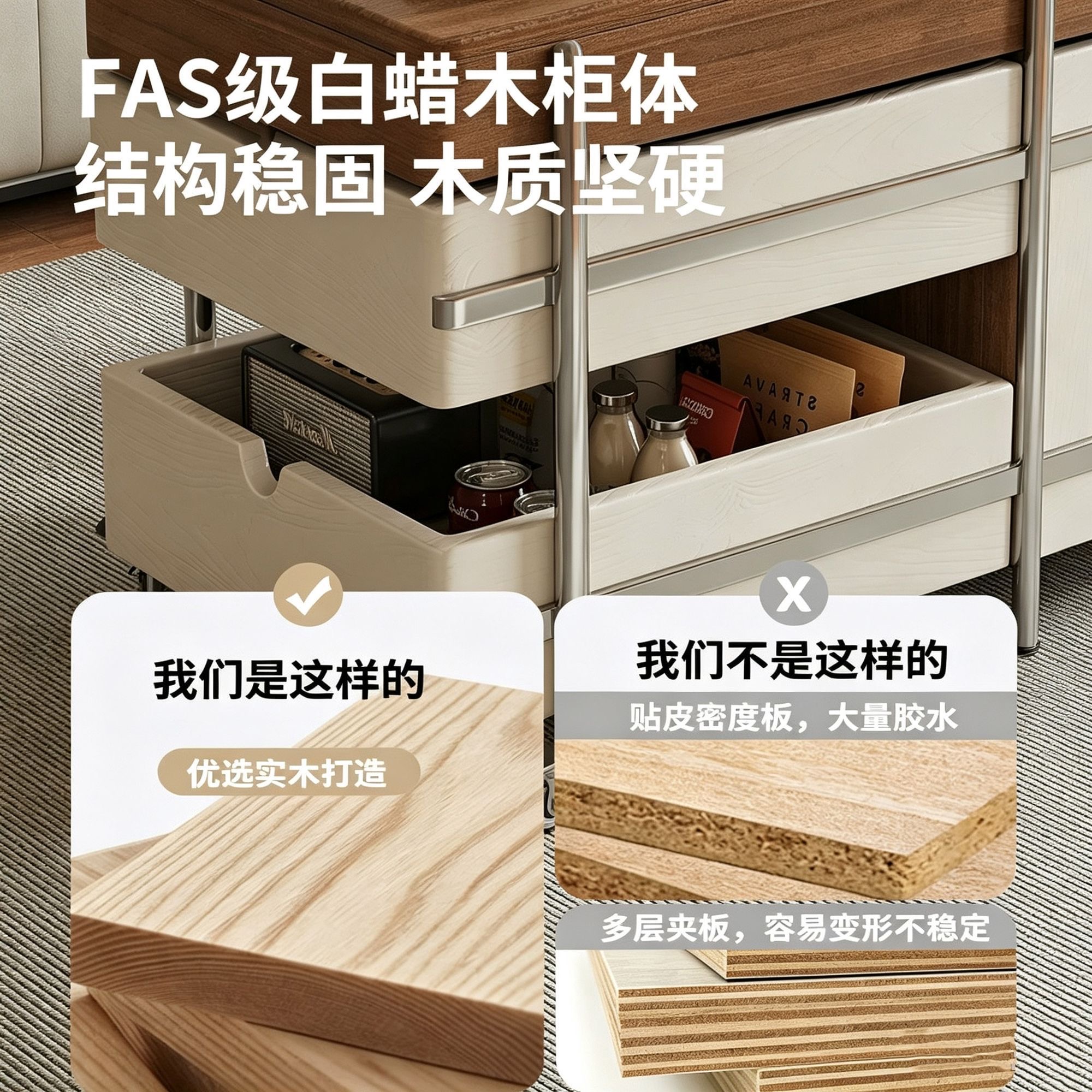 可移動邊幾家用小戶型客廳沙發折疊升降茶幾多功能實木邊櫃小推車side table