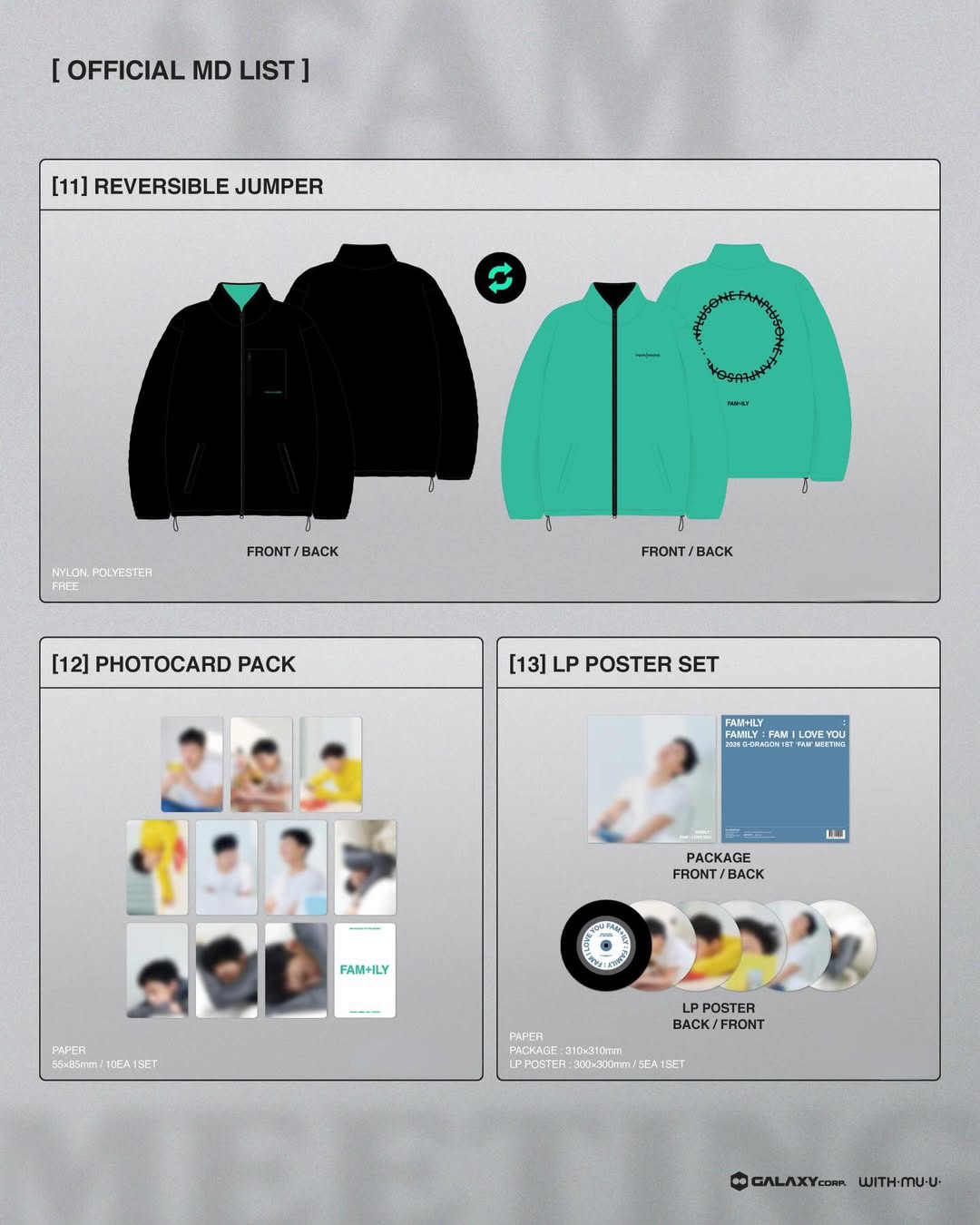 G-DRAGON - GD Fan meeting 周邊 