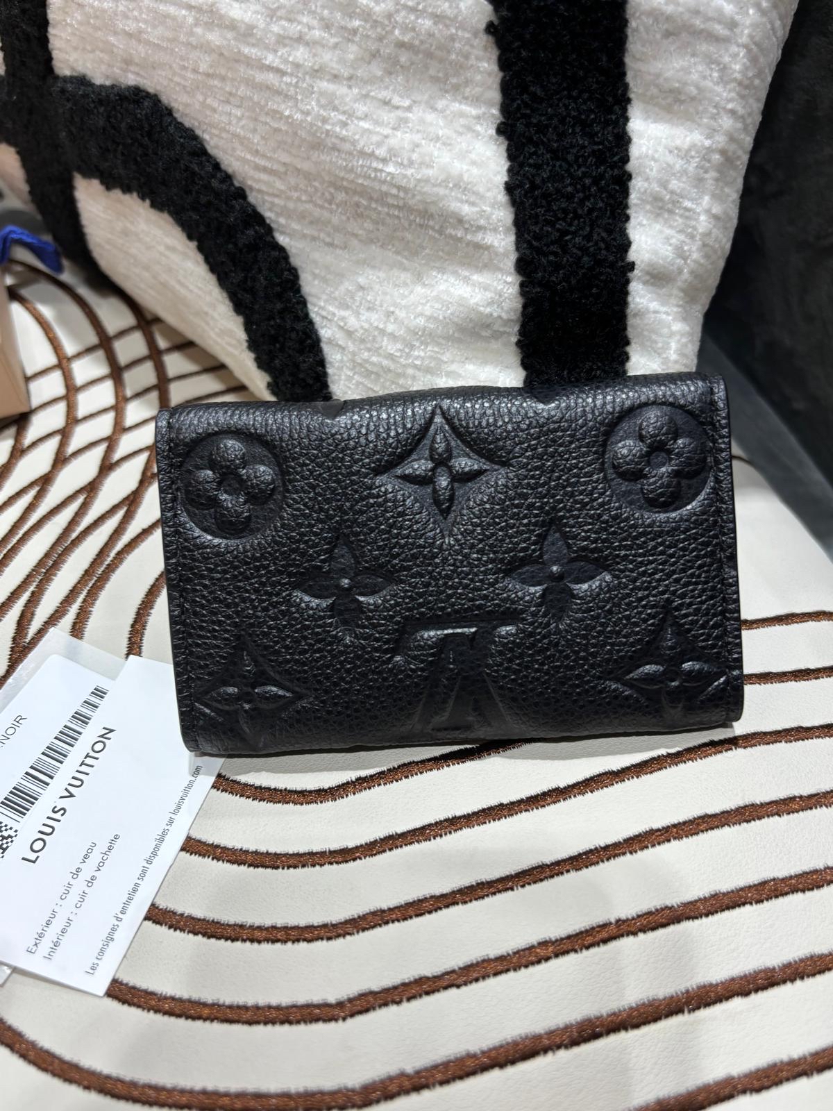 LV Key Holder Black Calfskin M64421 100%Authentic, 98%New ✅NFC✅Dust bag
