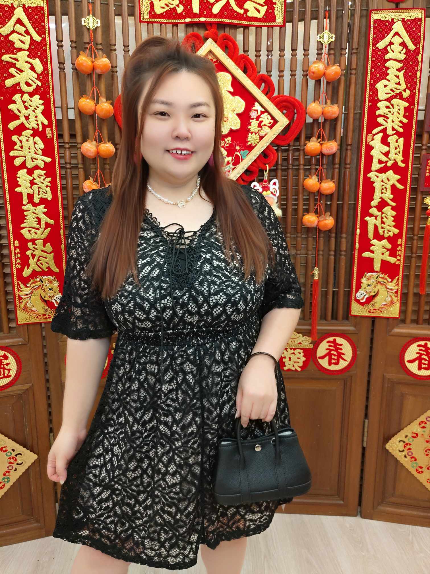 DBC06 TW#3705 蕾丝V领修身连衣裙