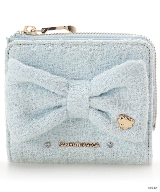 🎀【預訂】Lil ala mode×SAMANTHAVEGA 摺疊銀包 - Latte