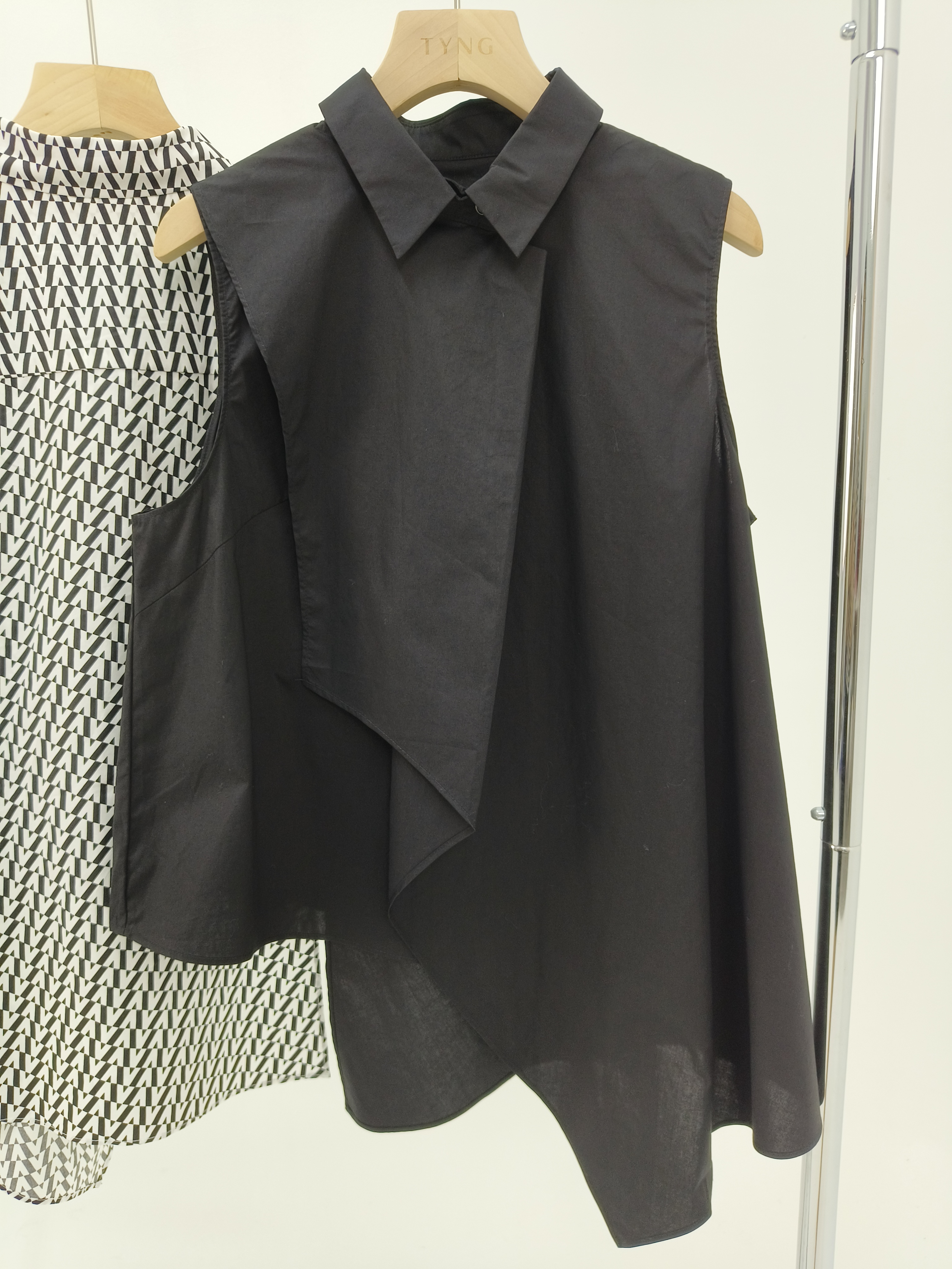 【设计师款】立领不规则衬衣