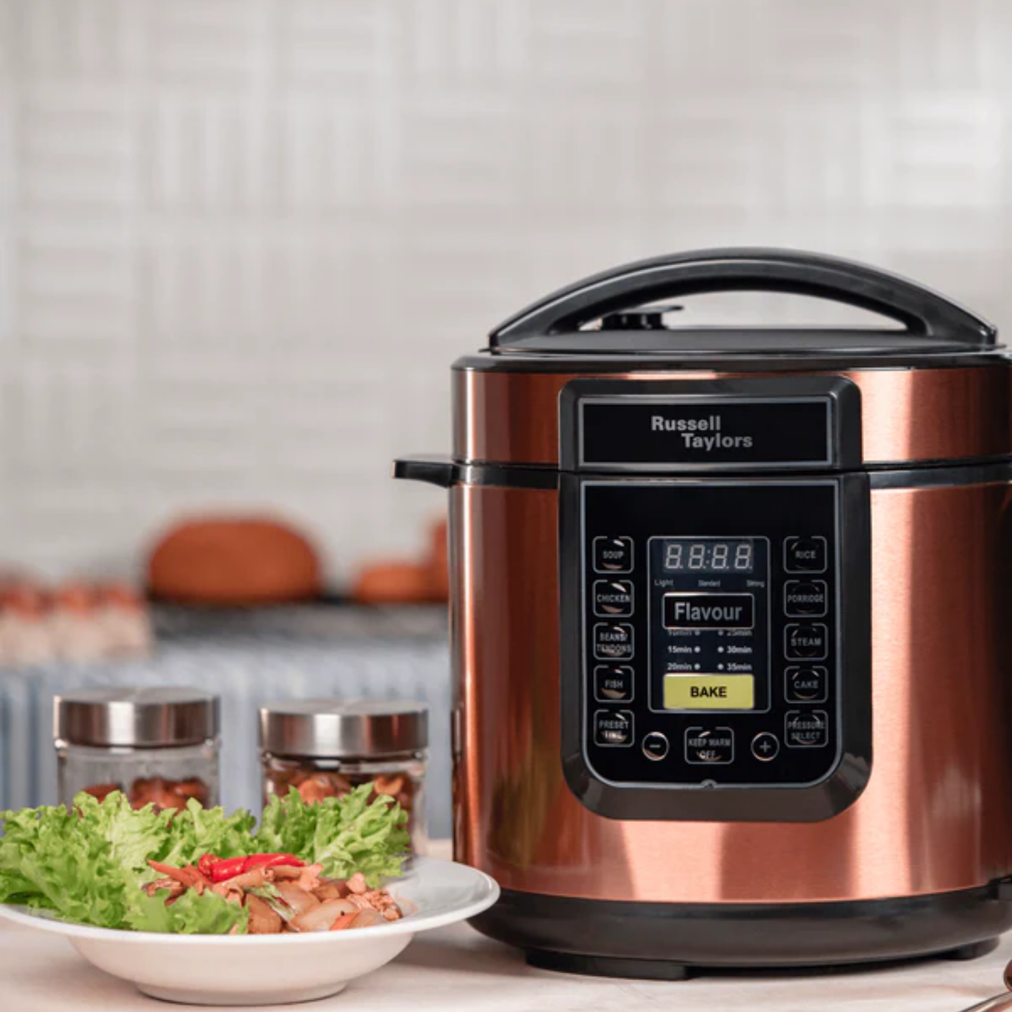 Russell Taylors 6L Dual Pot Electric Pressure Cooker (PC-60)