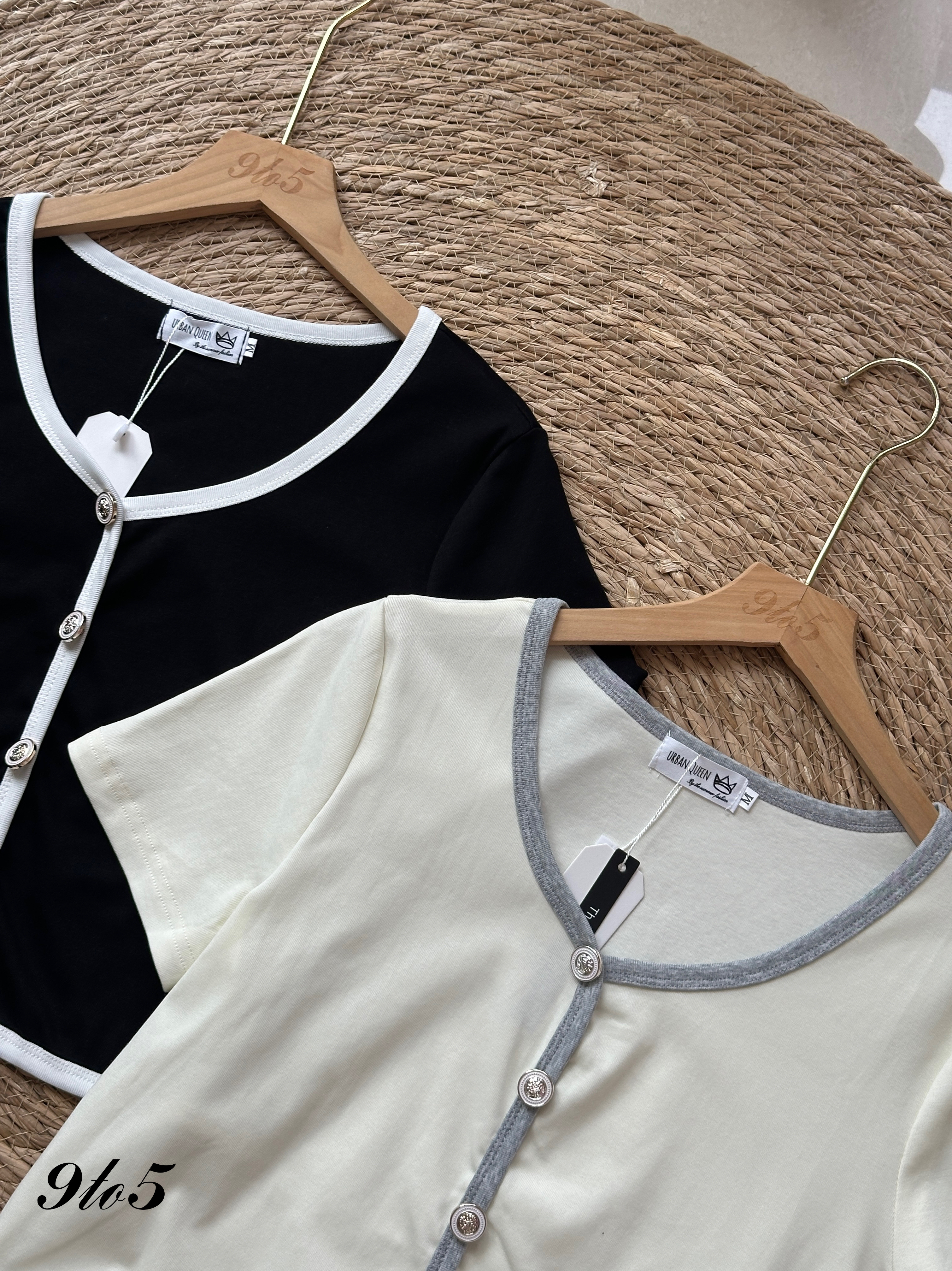 T4058 Round Neck Crop Top - 4 Colors 