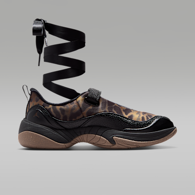 Jordan Pointe 芭蕾舞絲帶綁帶運動鞋［Leopard / Black］