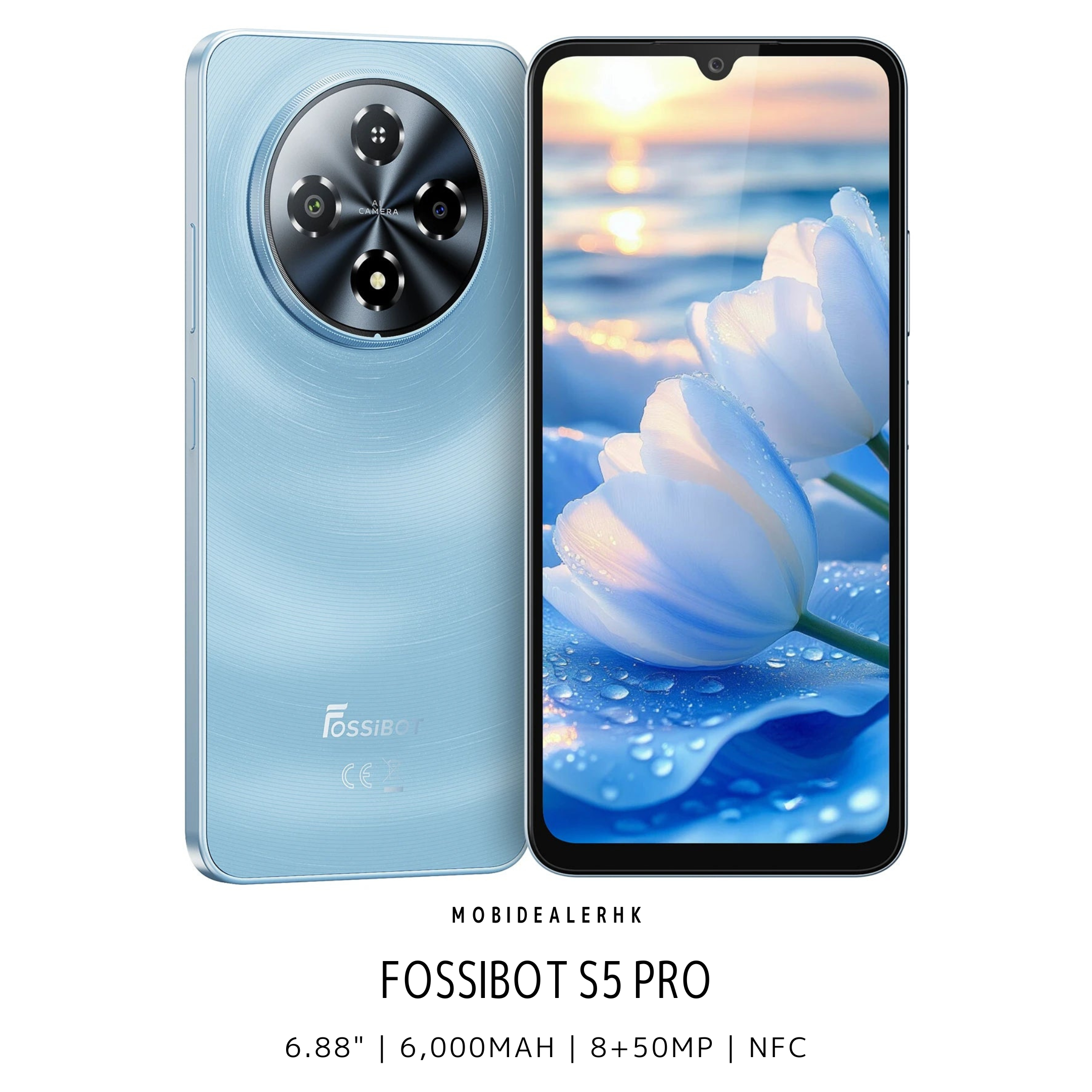 Fossibot S5 Pro | 智能手機 | 6.88" | 6,000mAh | 8+50MP | NFC