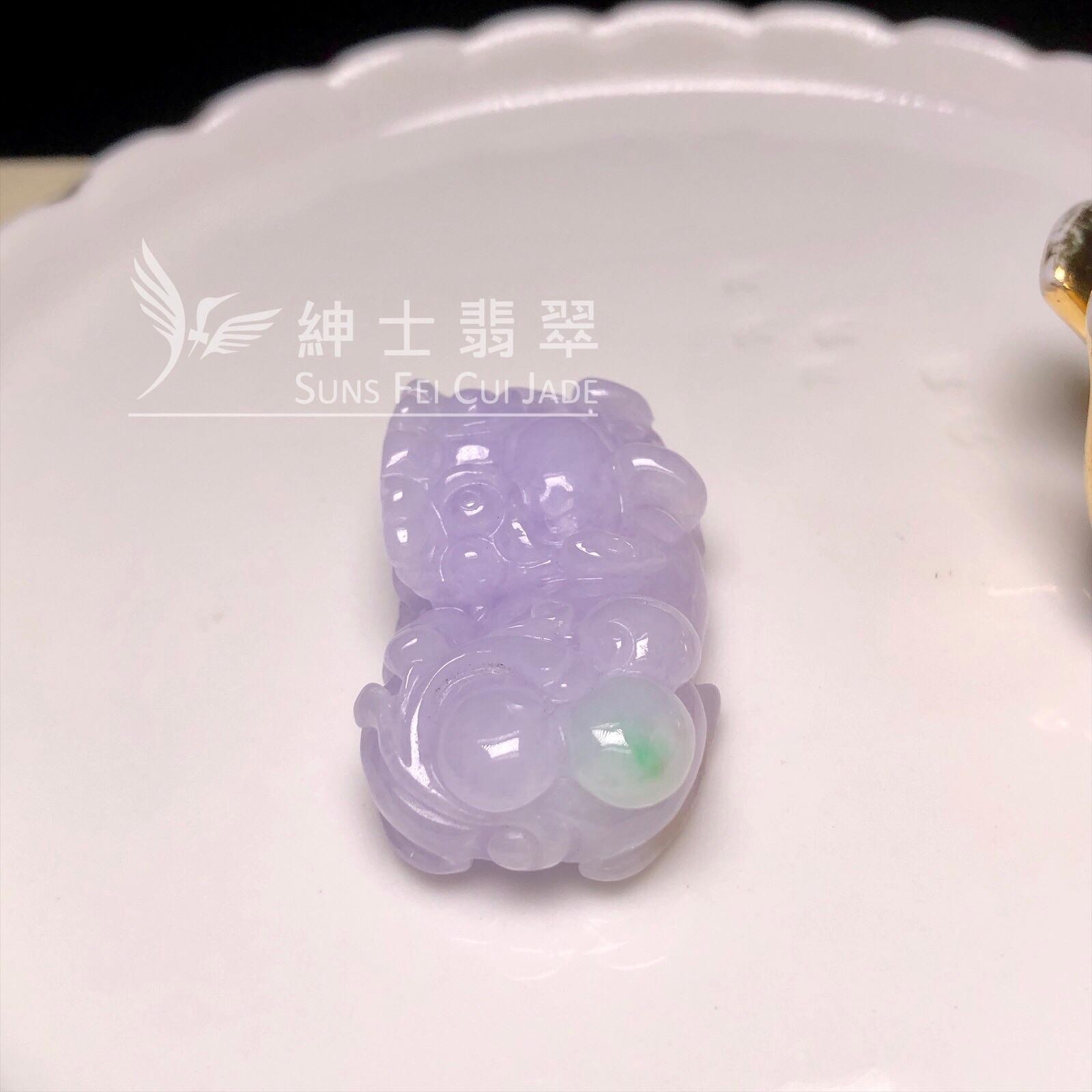 #B08761 紫羅蘭飄翠貔貅