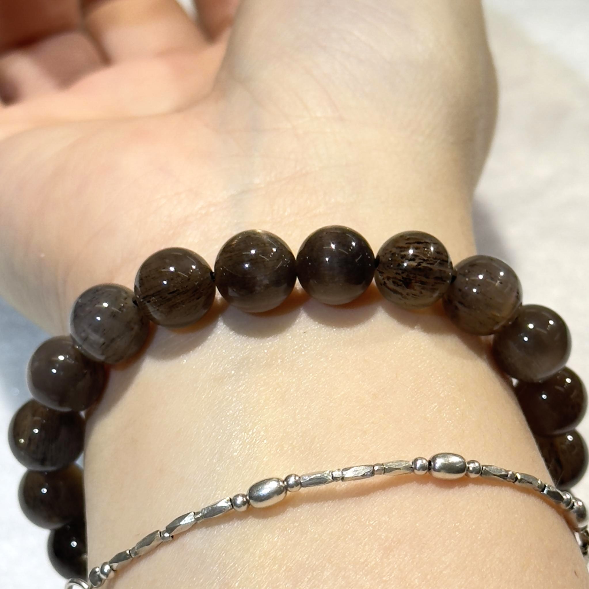 黑金骨幹手串 9mm+/- #CA0037