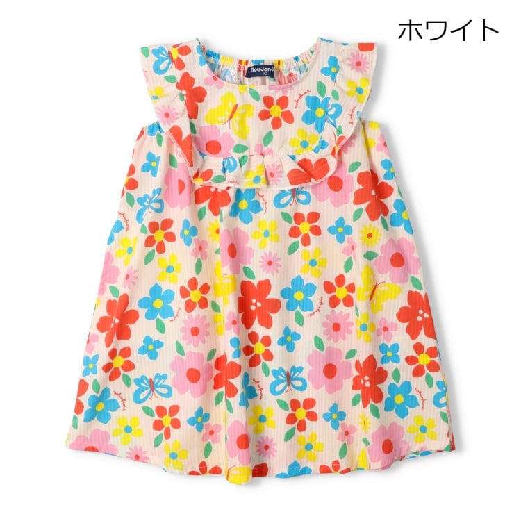 🆕【⭐訂購⭐】🇯🇵 日本直送  🌀碎花 泡泡紗 荷葉袖 連身裙［2款選］🌀[ELFA-0156][260719]