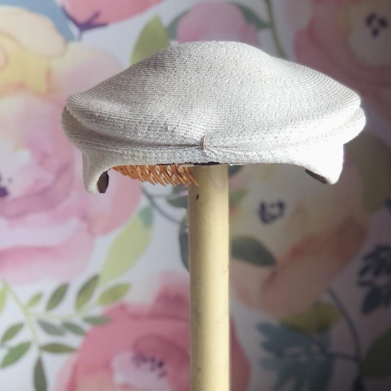 Vintage C.a.1950s Duby Hats New York Ivory White Straw Hat /Summer Headpiece(MT1791-1)