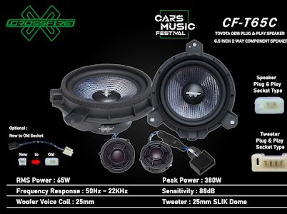 HIACE 63 CROSSFIRE SPEAKER SET 6''*3/ UNI-SPK-24009-DN
