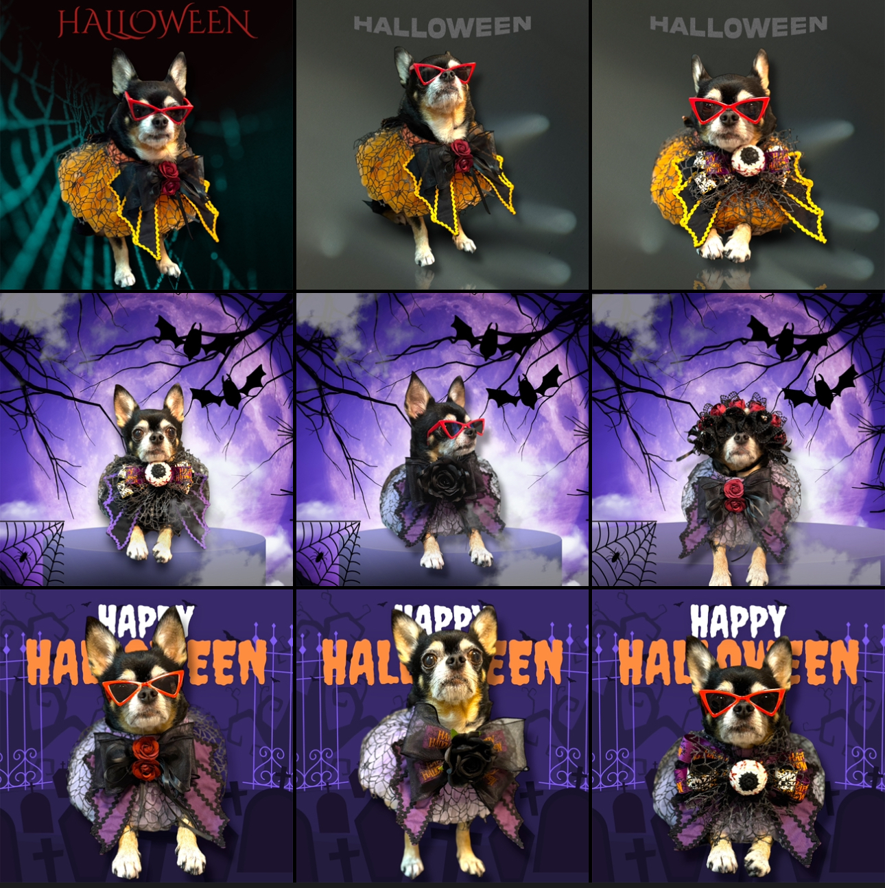 寵物手作 Halloween 暗黑者 歌德風 頸飾