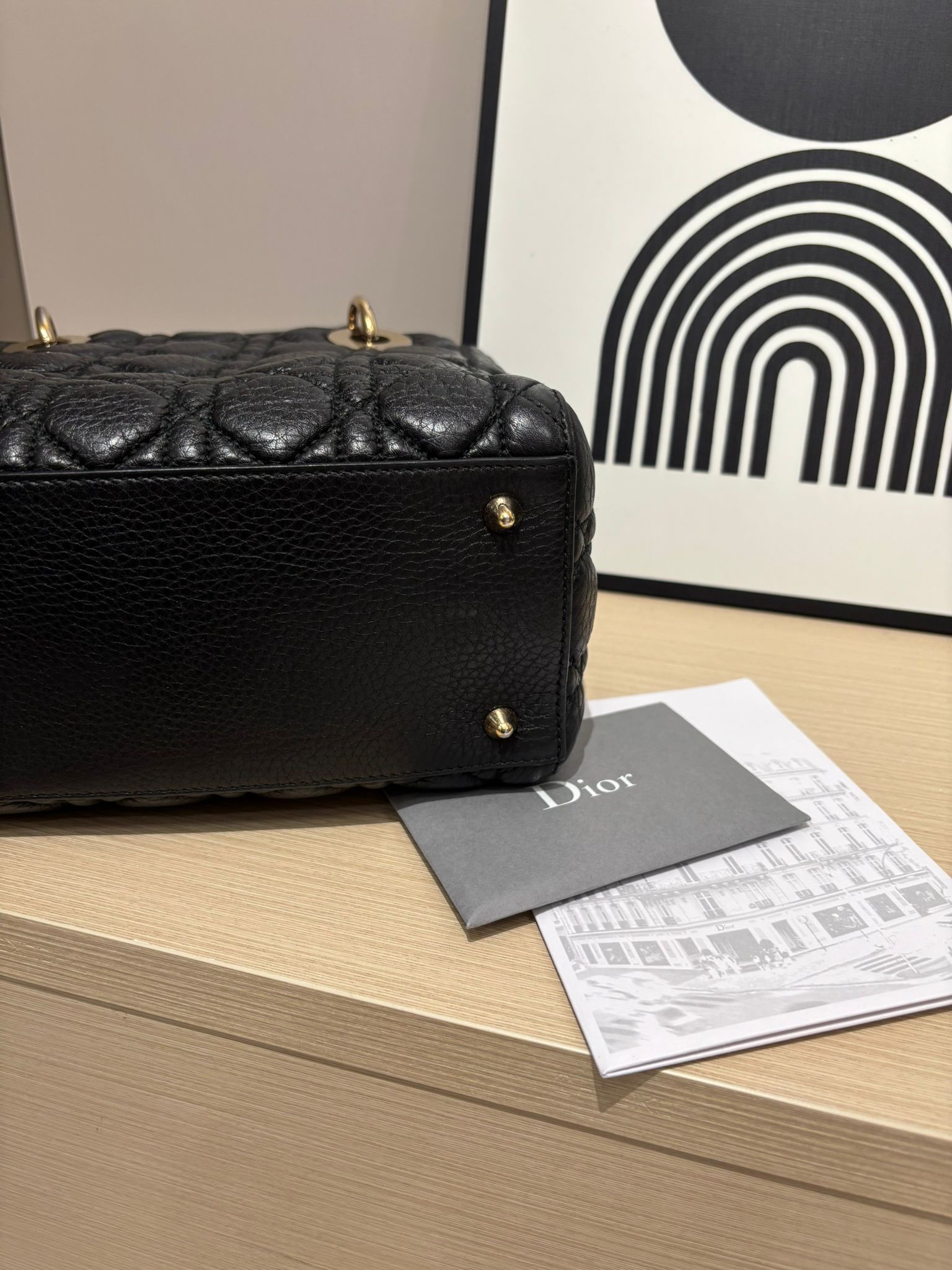 Dior Lady Dior 黑色牛皮 100%Authentic, 95%New ✅收據✅ certificate ✅Dust bag ✅Box
