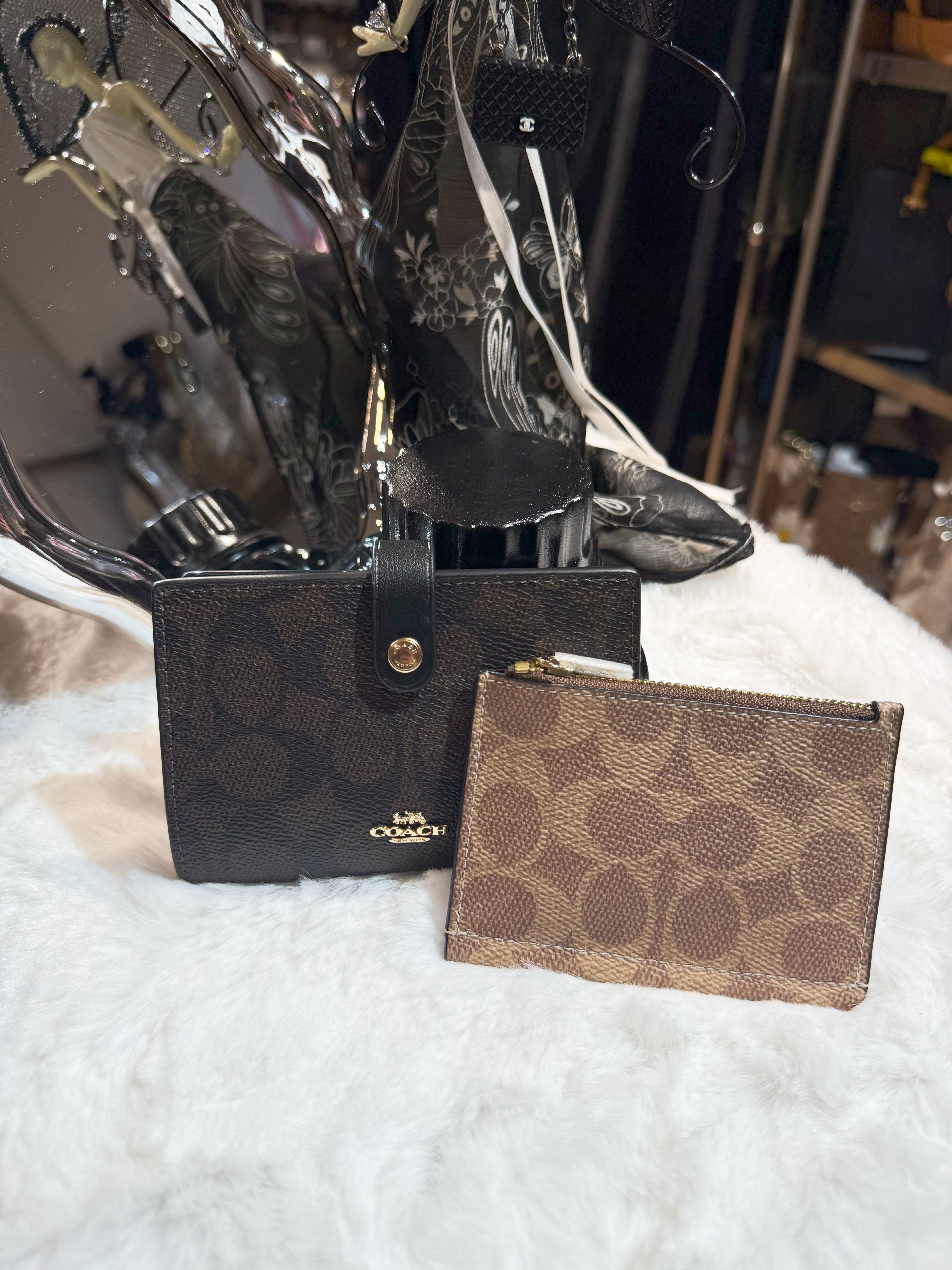 Coach 2 in 1 medium wallet dark/m