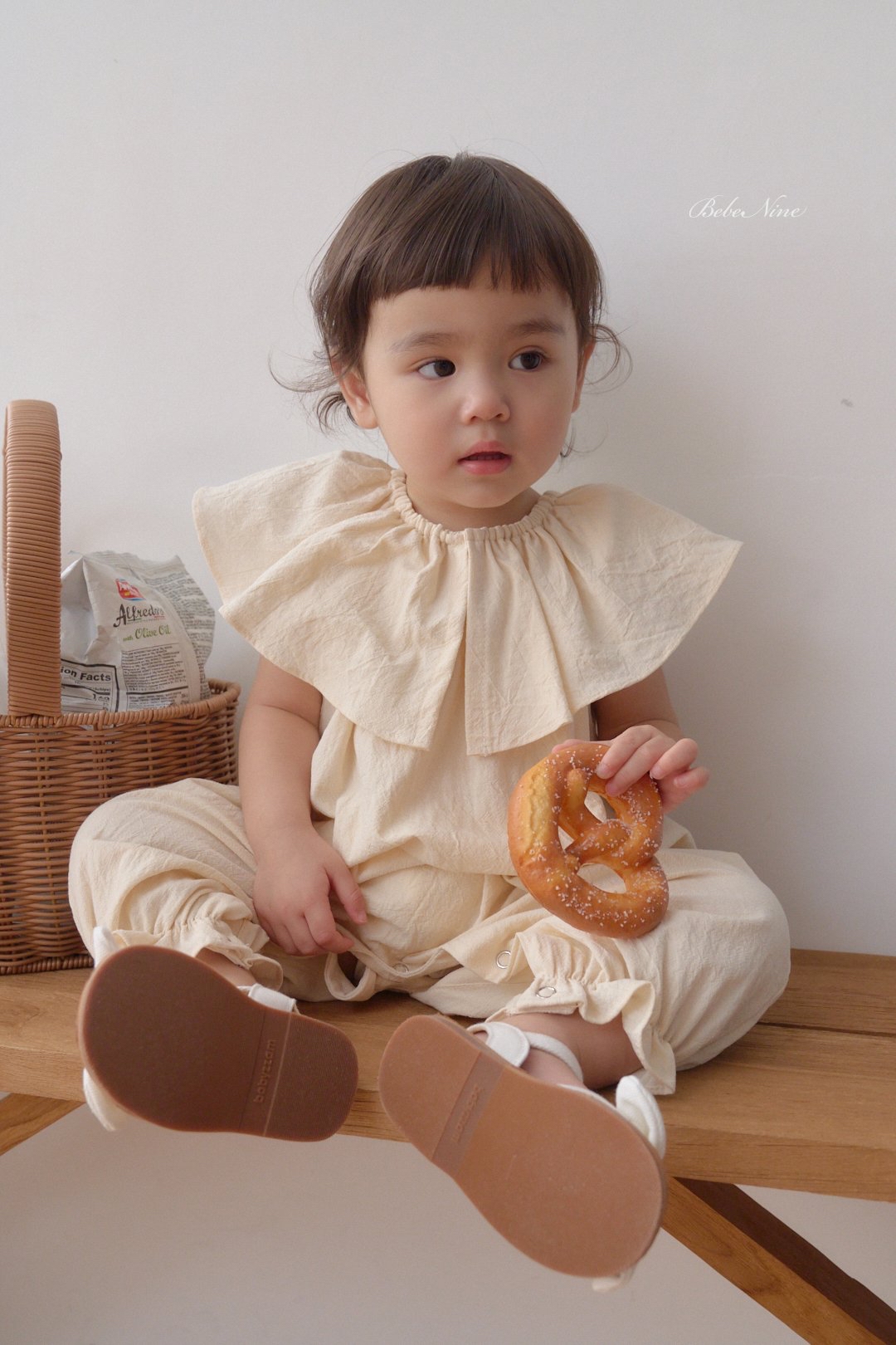 ☀️預訂 韓國直送☀️🇰🇷Bebenine兩色大荷葉領背心連身服