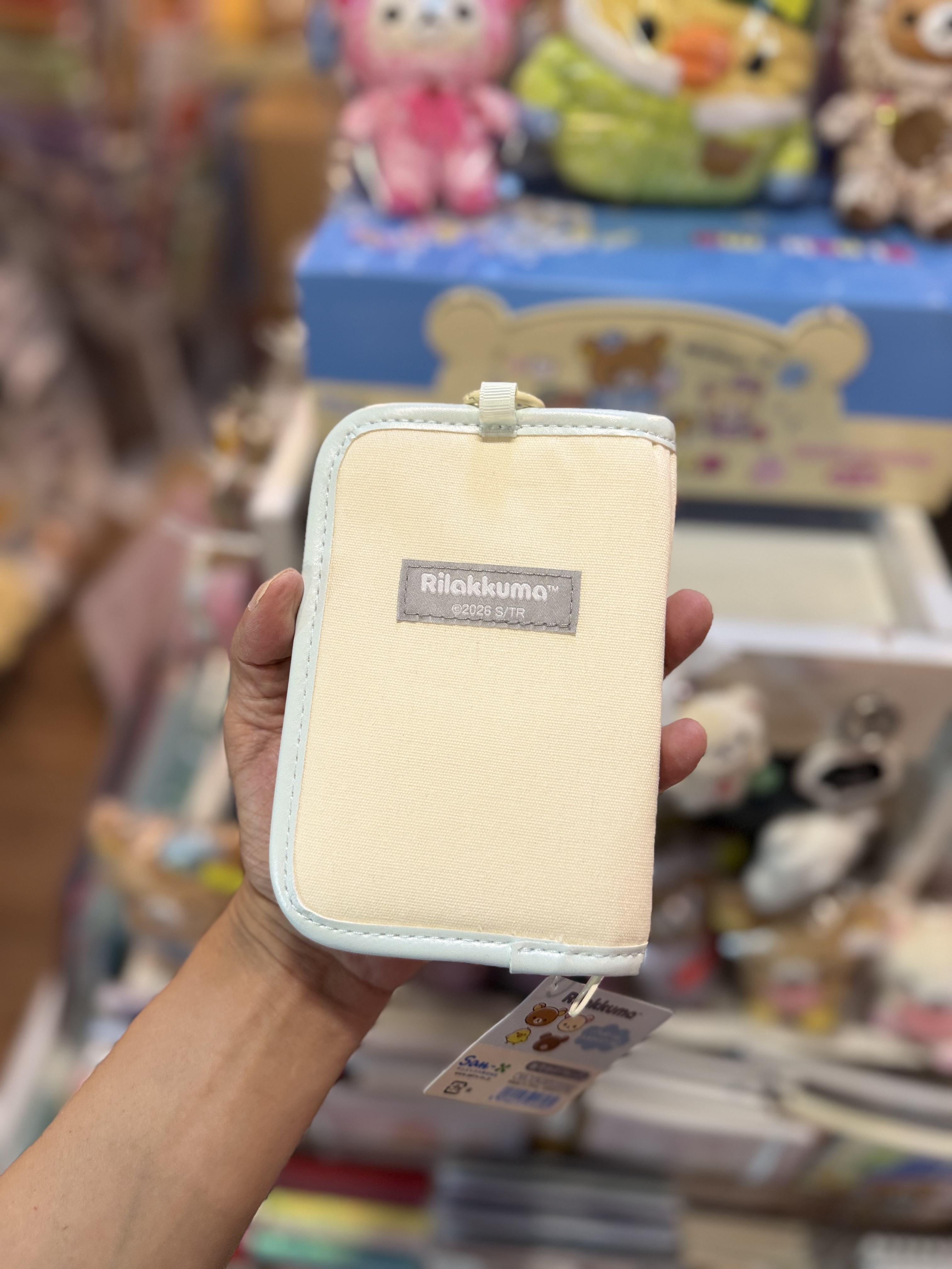 《現貨》全新Rilakkuma瓦瓦貓系列旅行用收納袋