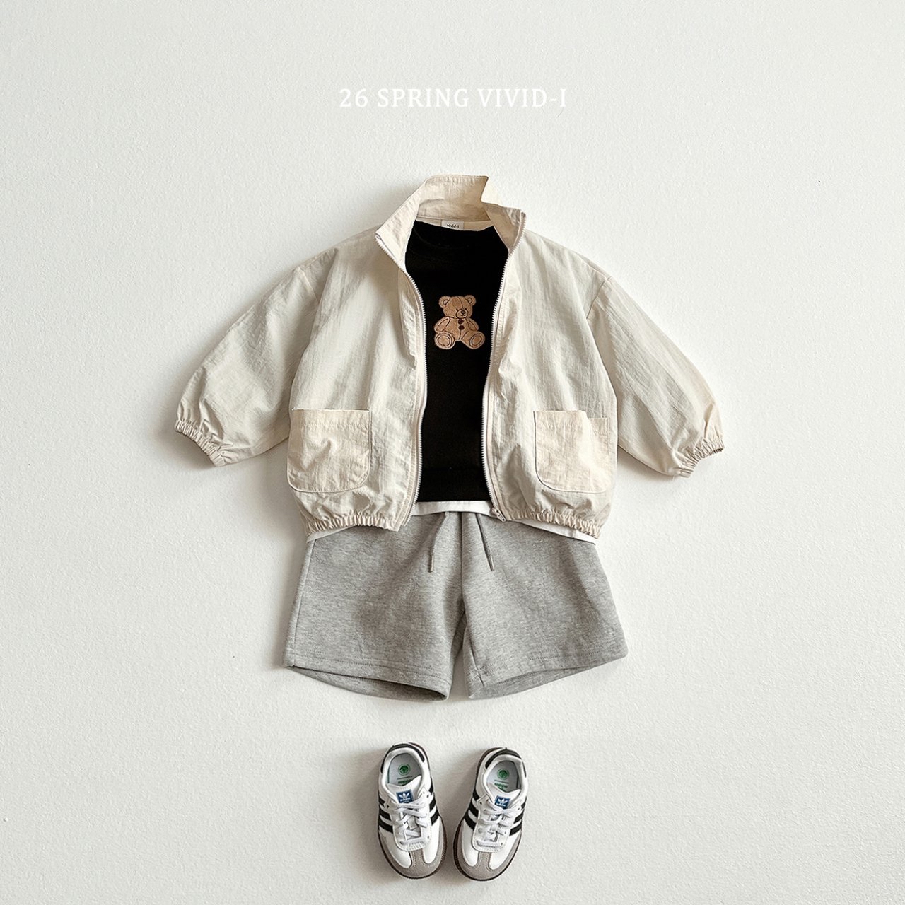 🌸預訂 韓國直送🌸🇰🇷VIVIDI三色動物刺繡貼花寬鬆衛衣