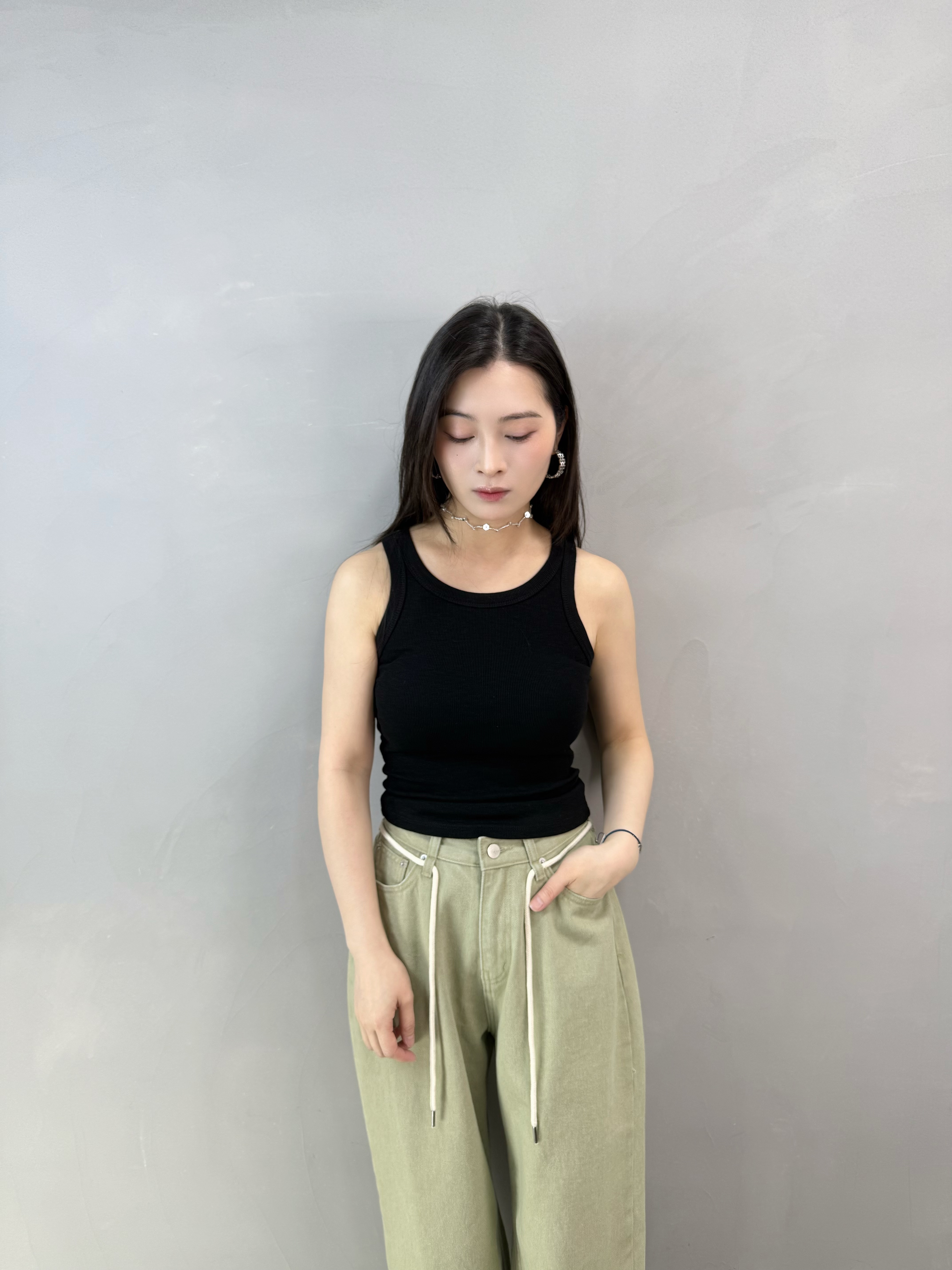 H62 後車章暗紋背心