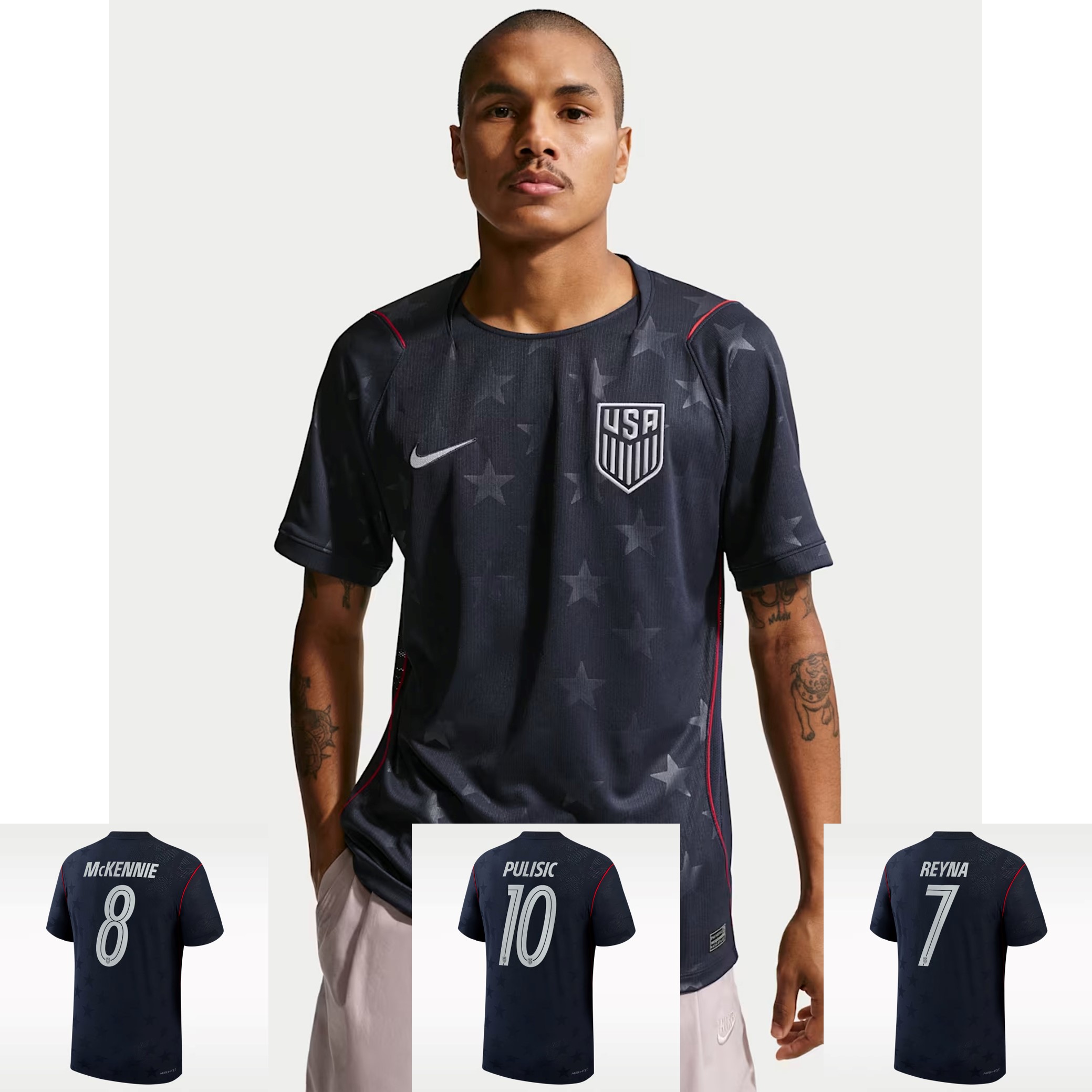 🌌碳素黑 Nike USA 美國隊 2026-27 作客球迷版球衣 (可加印字章) IB5395