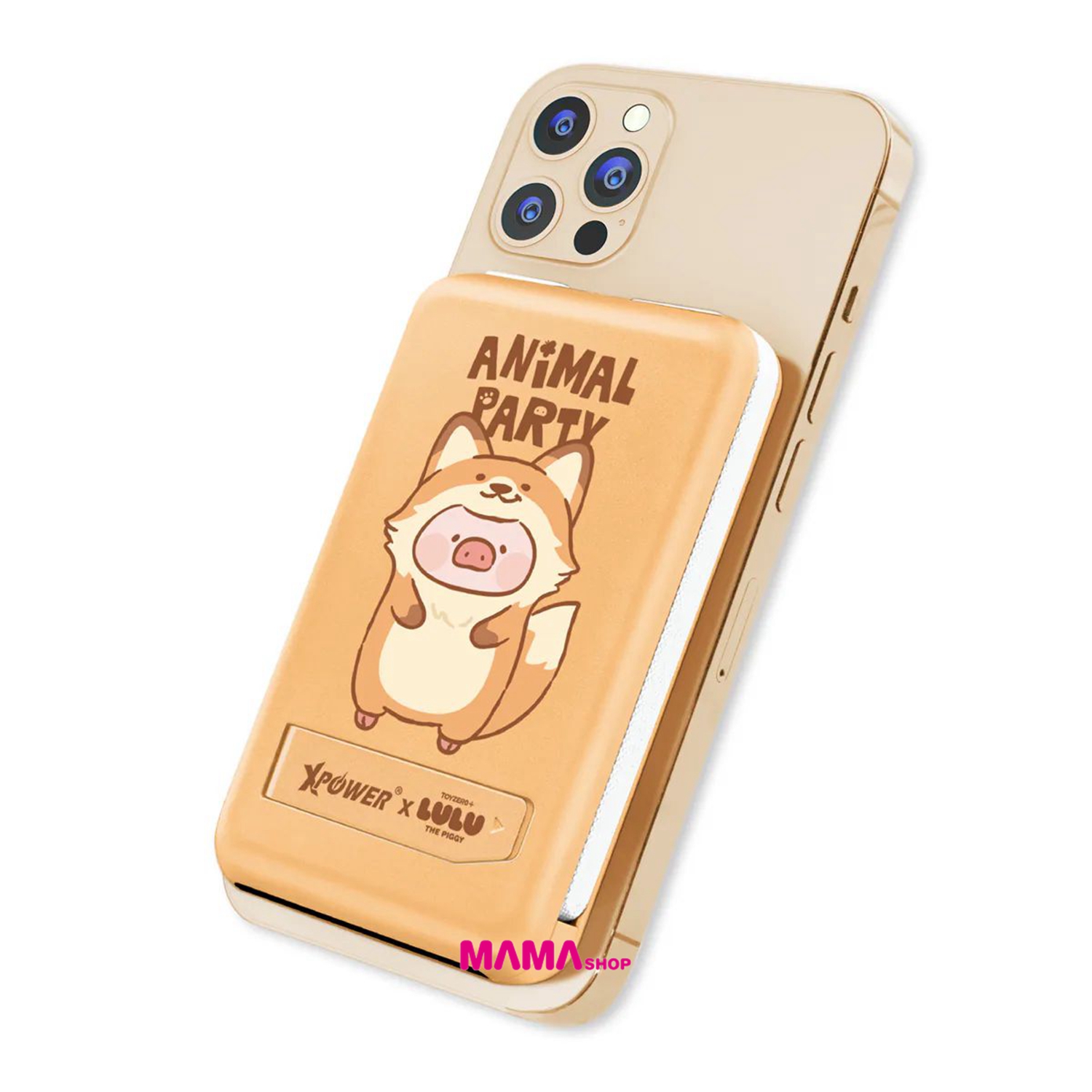 罐頭豬LuLu🐷M10C+ 6合1 10000mAh多功能迷你20W PD3.0+ 磁吸無線快充移動電源 (狐狸)